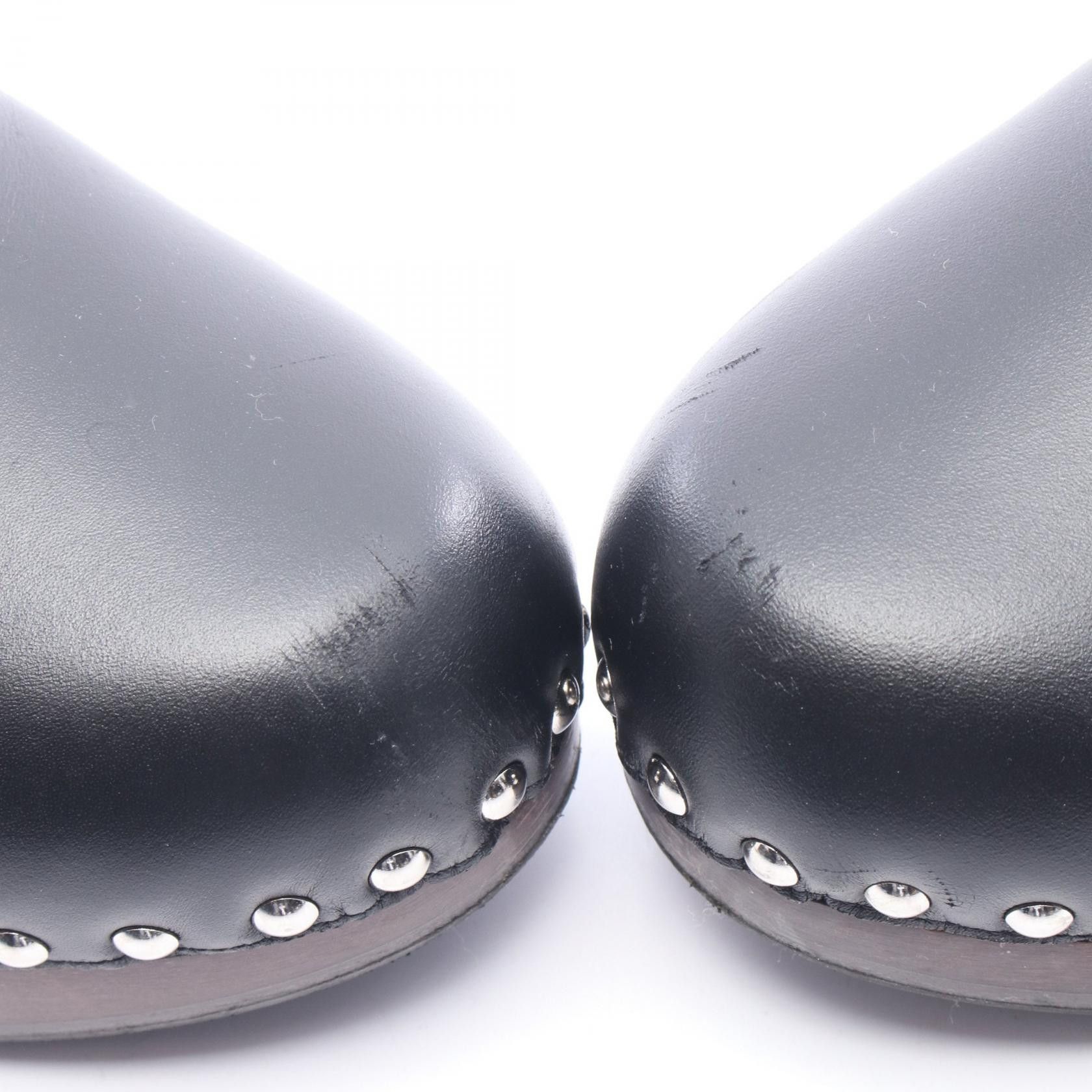 Hermes Hermes Hermes Carlotta Kelly Buckle Leather Mouton Clogs Leather Shoes DUTY FREE for USA Size ONE SIZE - 9 Thumbnail