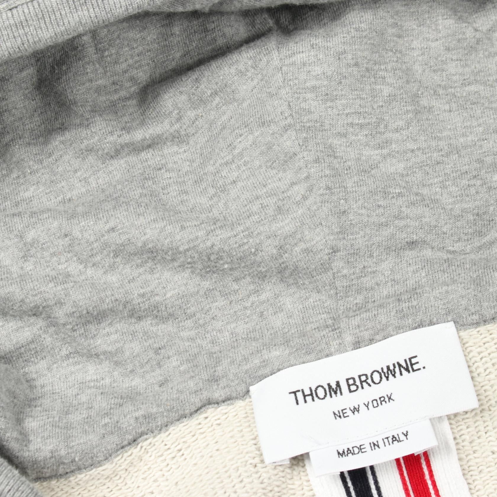 Thom Browne Thom Browne Thom Browne Cotton Hoodie Textile Sweatshirts & Hoodies DUTY FREE for USA Size ONE SIZE - 5 Thumbnail