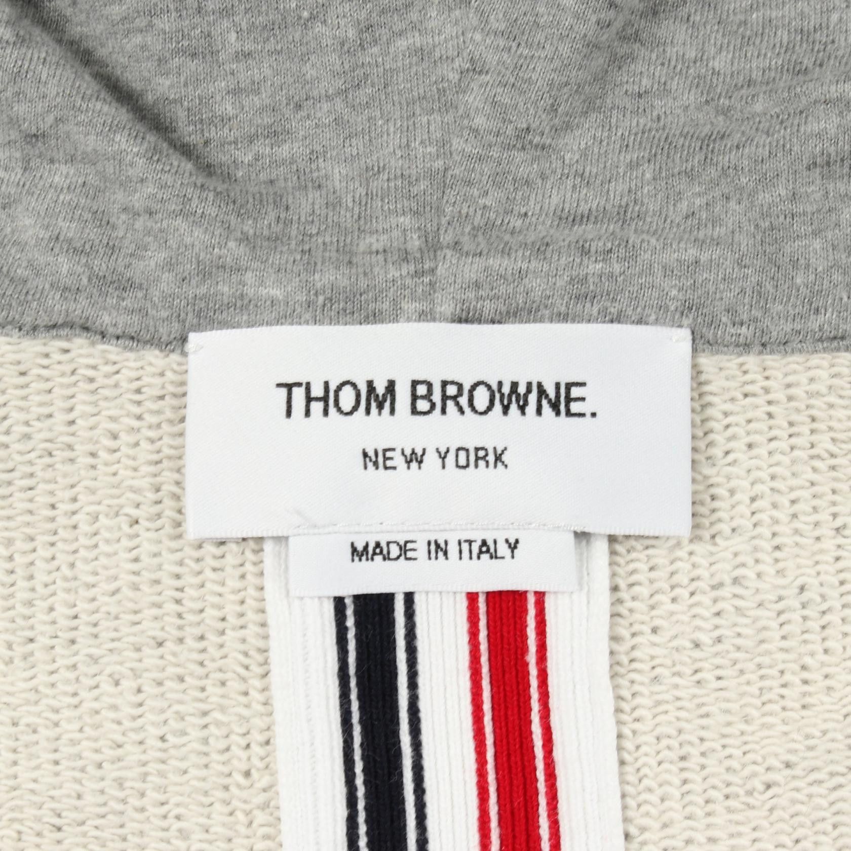 Thom Browne Thom Browne Thom Browne Cotton Hoodie Textile Sweatshirts & Hoodies DUTY FREE for USA Size ONE SIZE - 3 Thumbnail