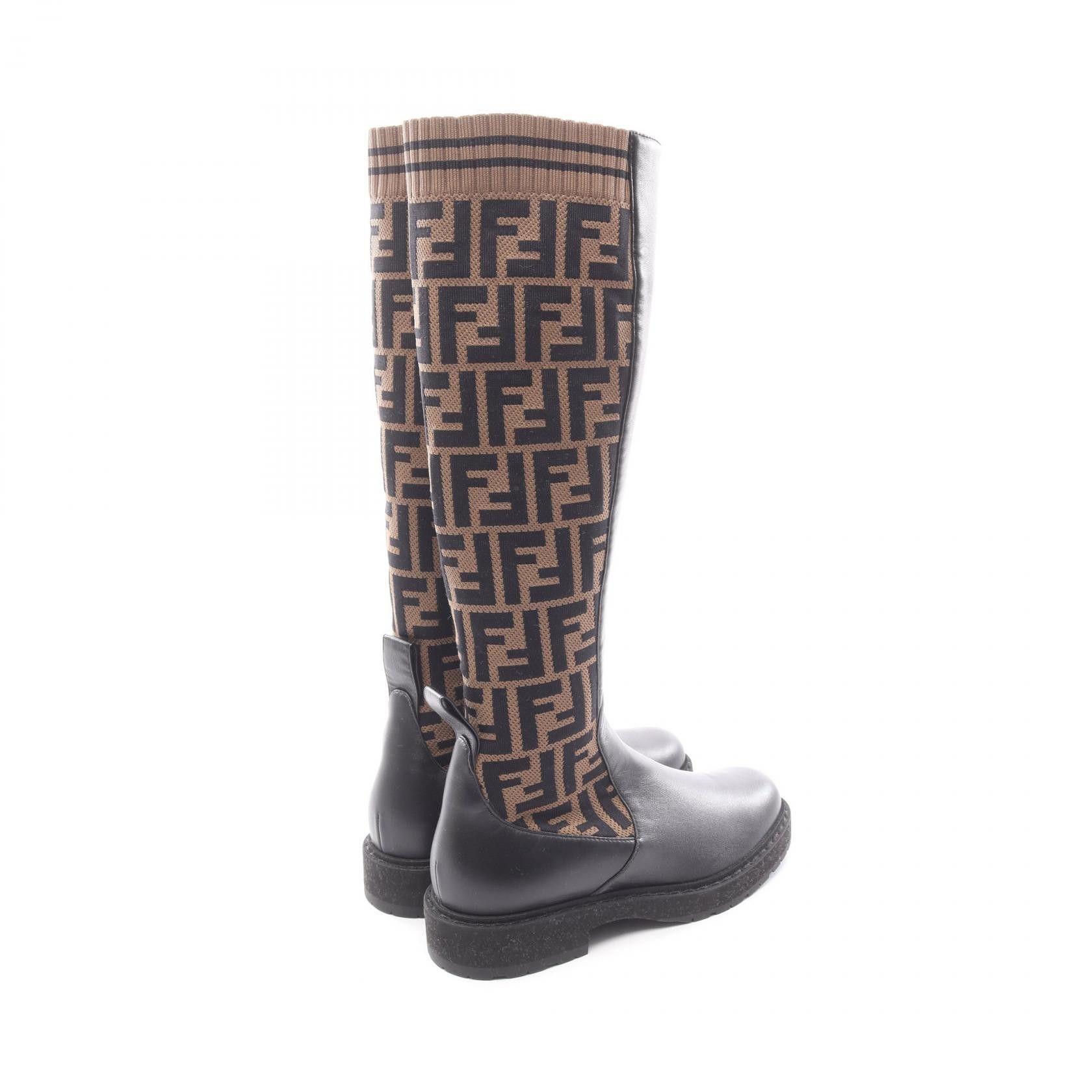 Fendi Fendi Fendi Zucca Long Boots Leather Shoes DUTY FREE for USA Size ONE SIZE - 2 Thumbnail
