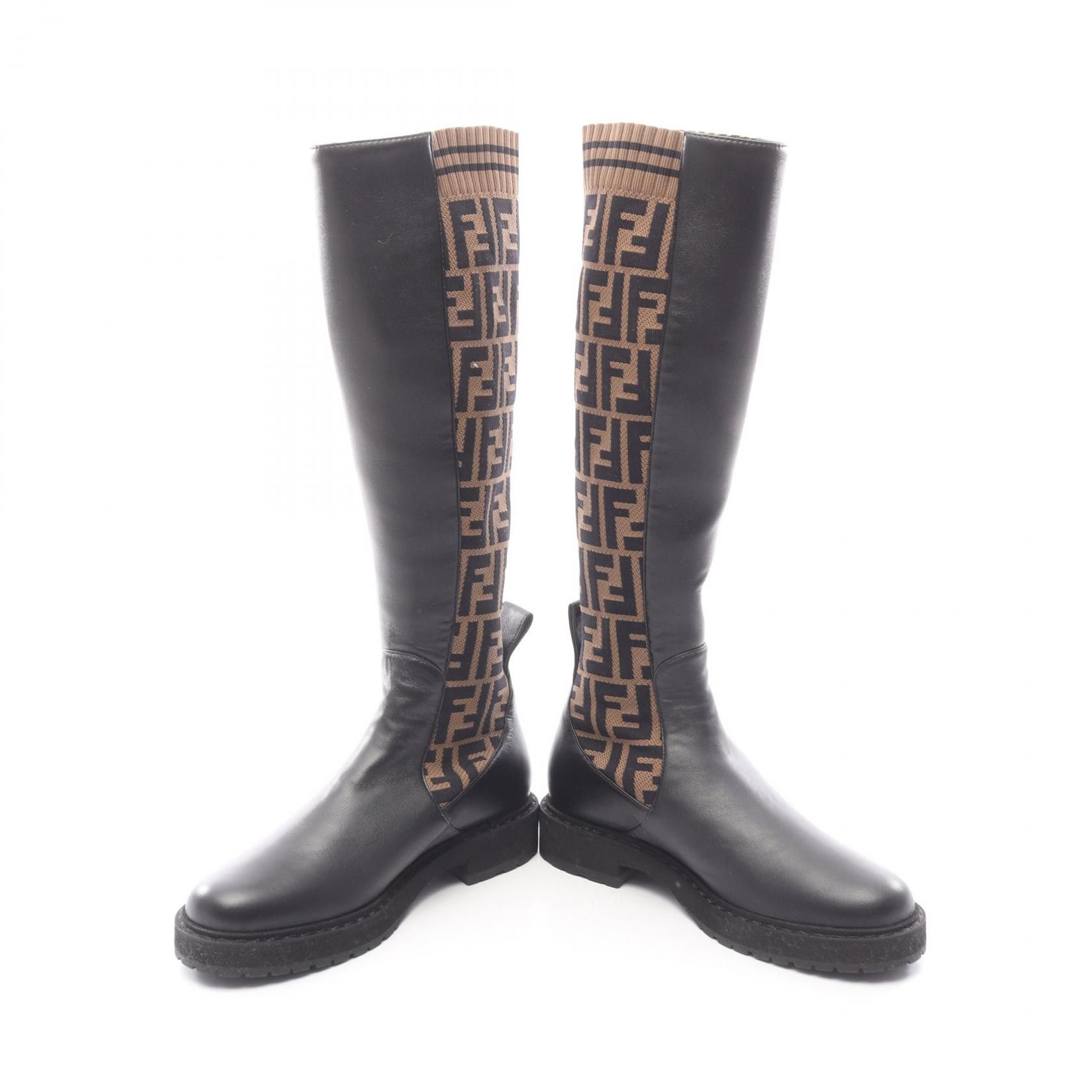Fendi Fendi Fendi Zucca Long Boots Leather Shoes DUTY FREE for USA Size ONE SIZE - 3 Thumbnail