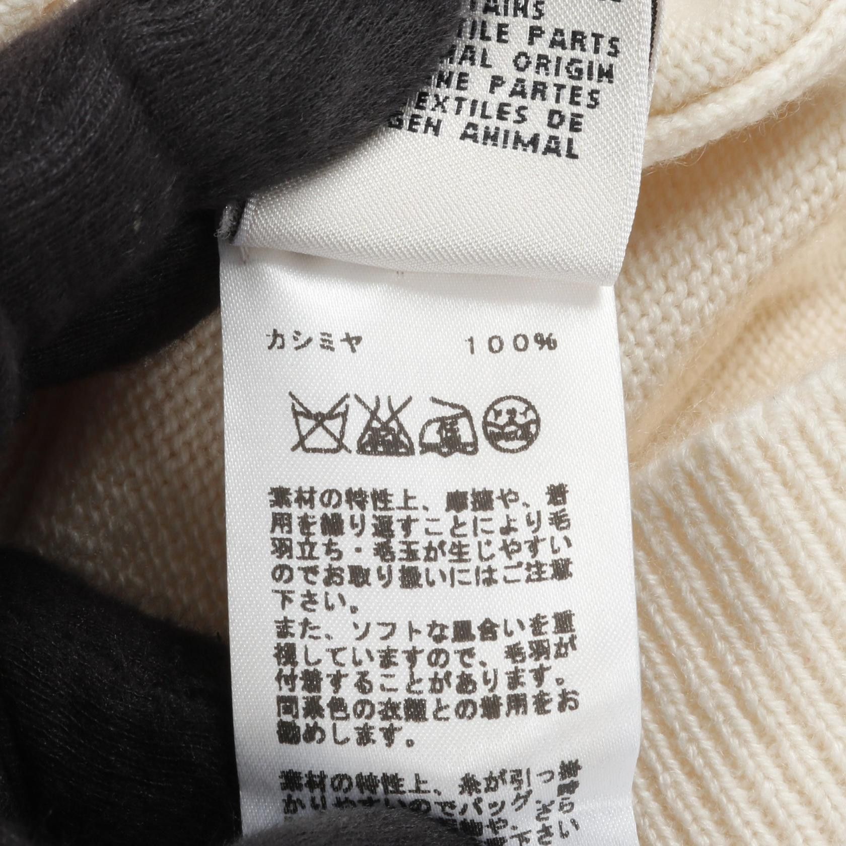 Hermes Hermes Hermes Cashmere Cardigan Textile Tops DUTY FREE for USA Size ONE SIZE - 4 Thumbnail