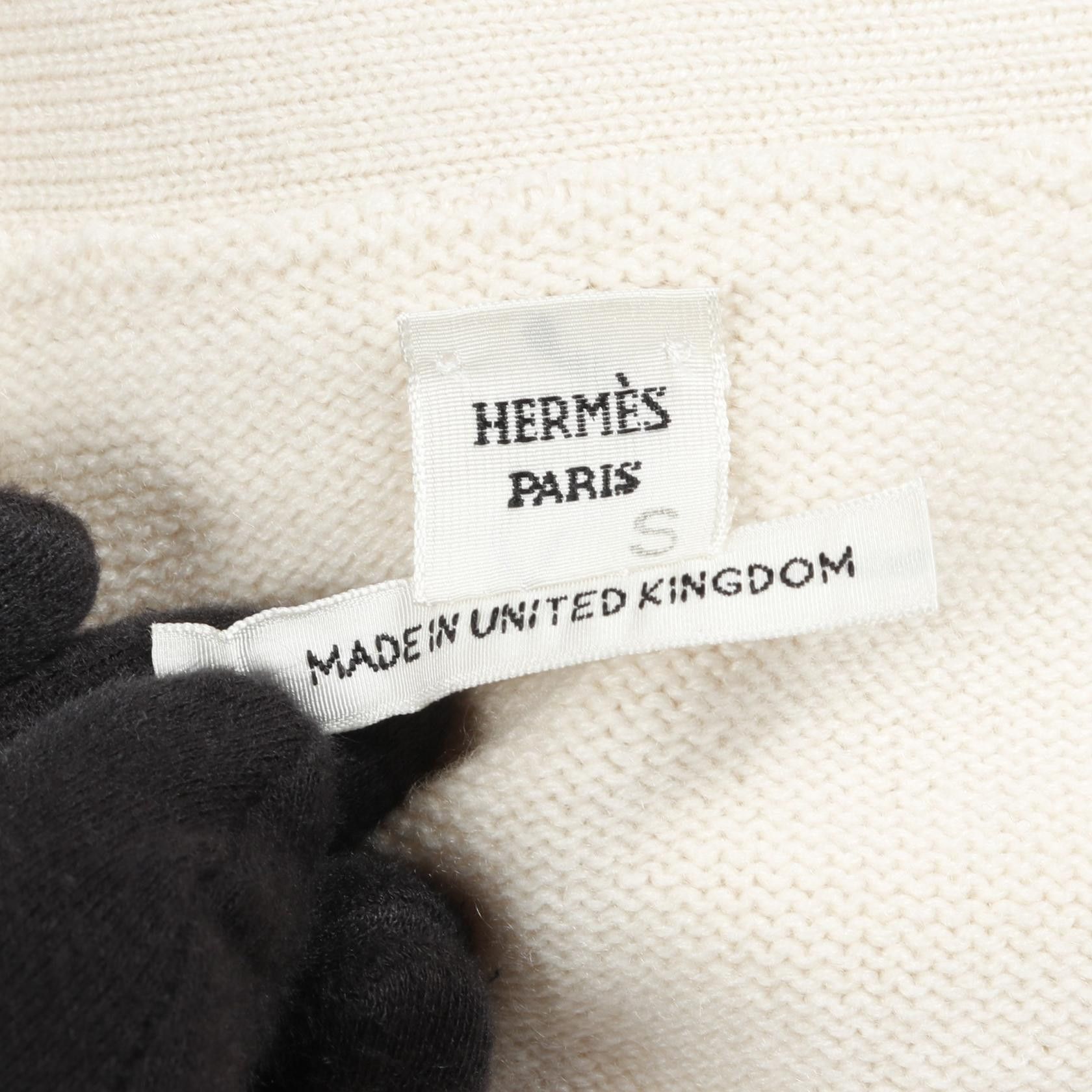 Hermes Hermes Hermes Cashmere Cardigan Textile Tops DUTY FREE for USA Size ONE SIZE - 3 Thumbnail
