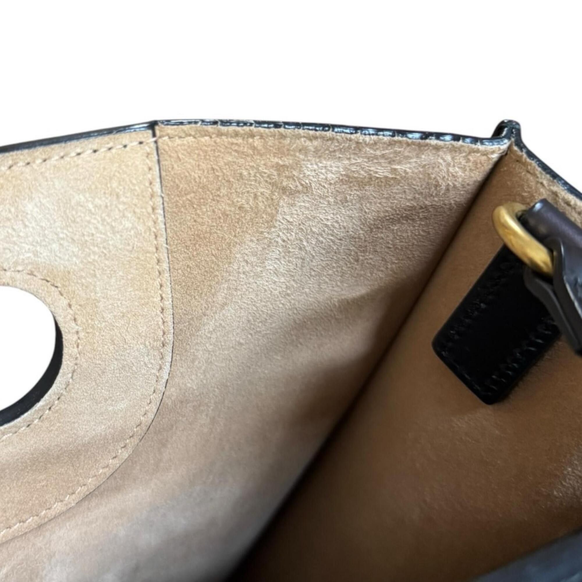 Gucci Gucci Ghost Shoulder Bag, Leather 414476, Black, Men's & Women's, GUCCI 2-Way Size ONE SIZE - 10 Thumbnail