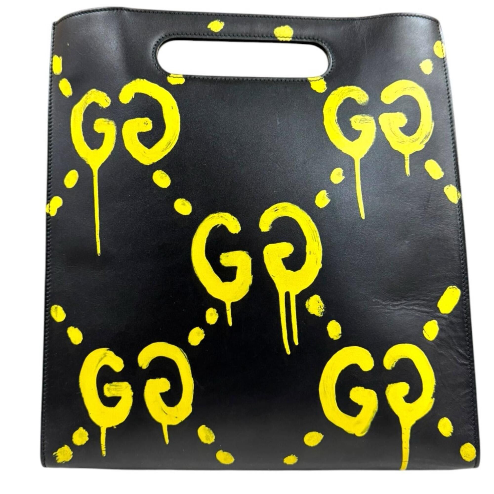 Gucci Gucci Ghost Shoulder Bag, Leather 414476, Black, Men's & Women's, GUCCI 2-Way Size ONE SIZE - 3 Thumbnail