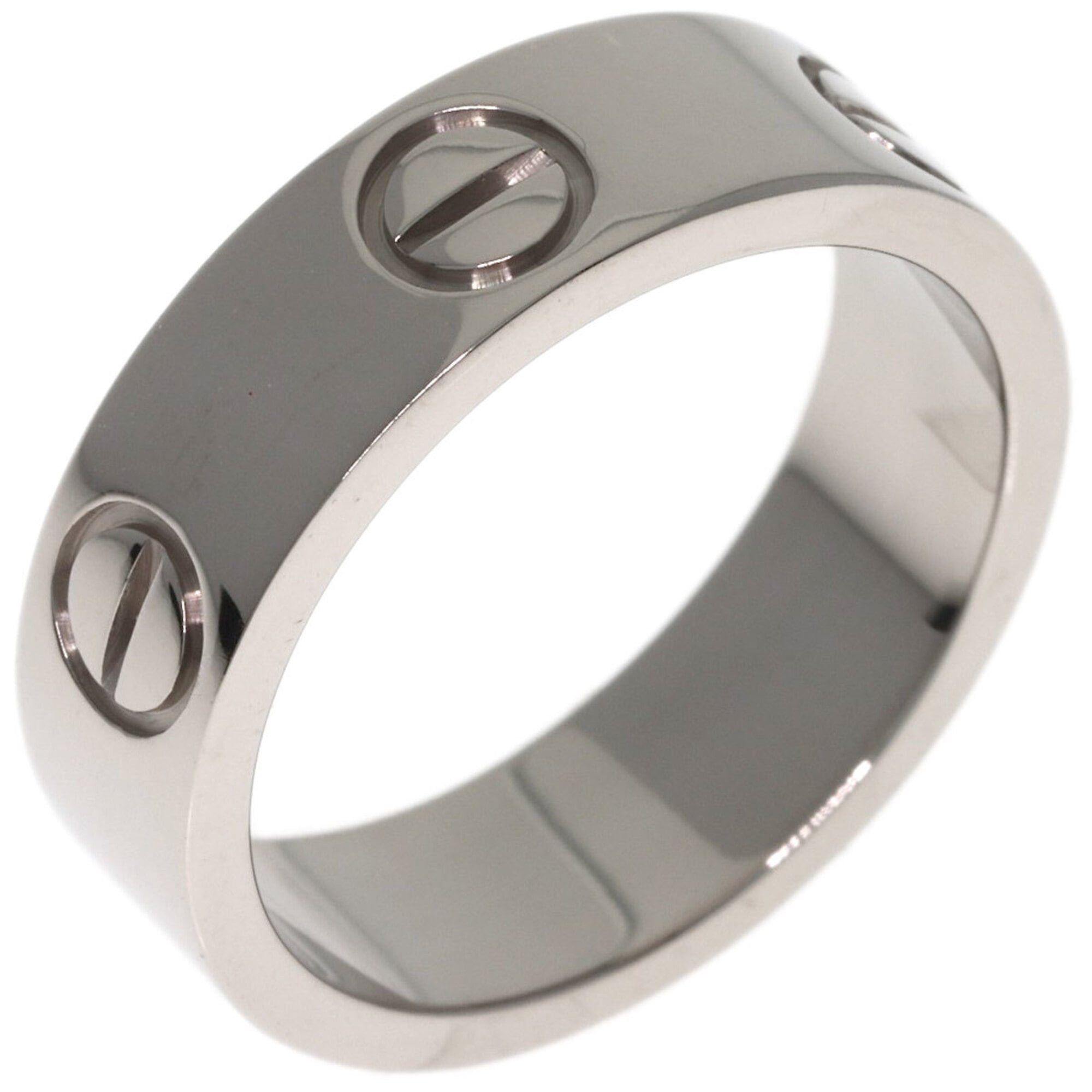 Cartier Cartier Love Ring #51, 18K White Gold, Women's Ring, CARTIER Size ONE SIZE - 2 Thumbnail