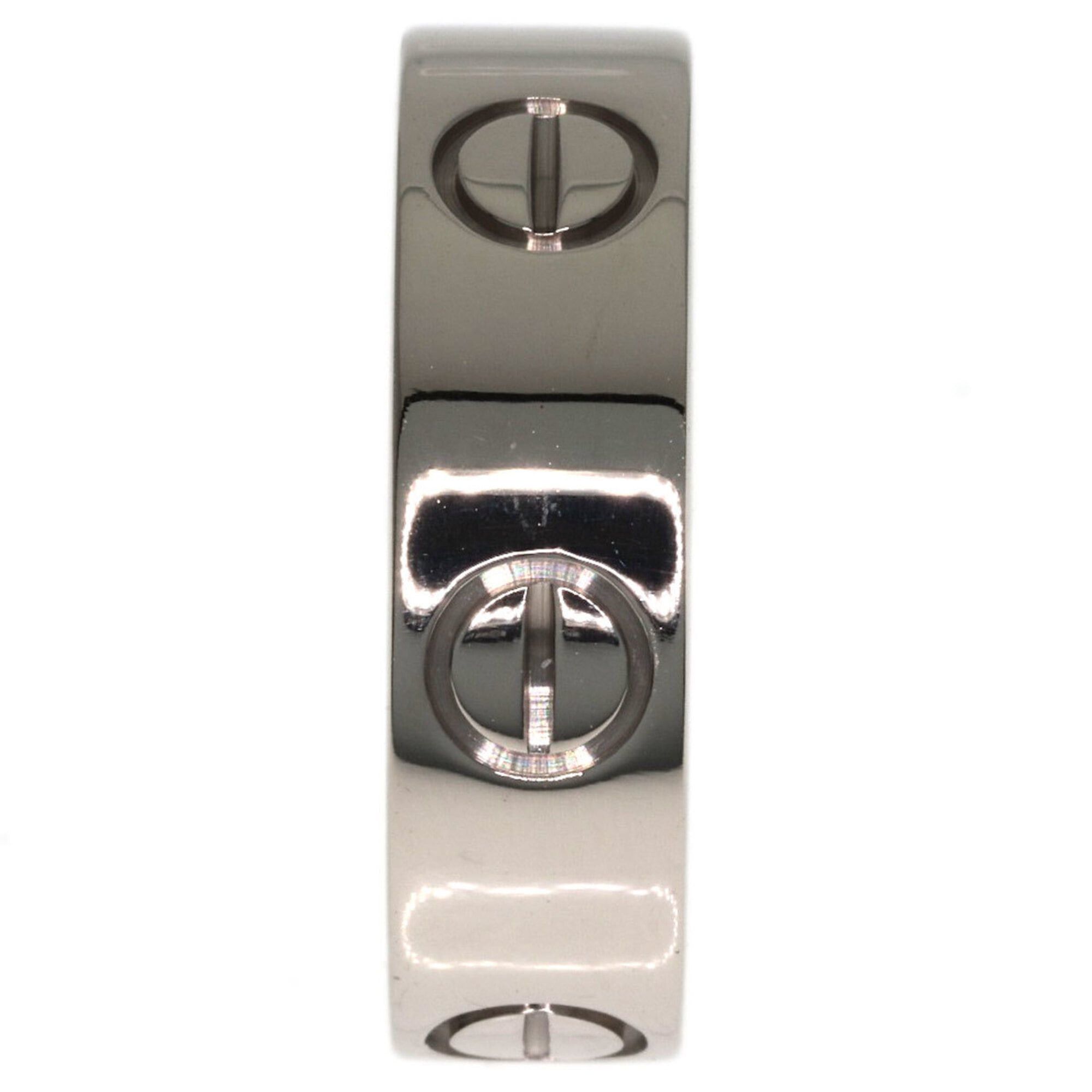 Cartier Cartier Love Ring #51, 18K White Gold, Women's Ring, CARTIER Size ONE SIZE - 3 Thumbnail