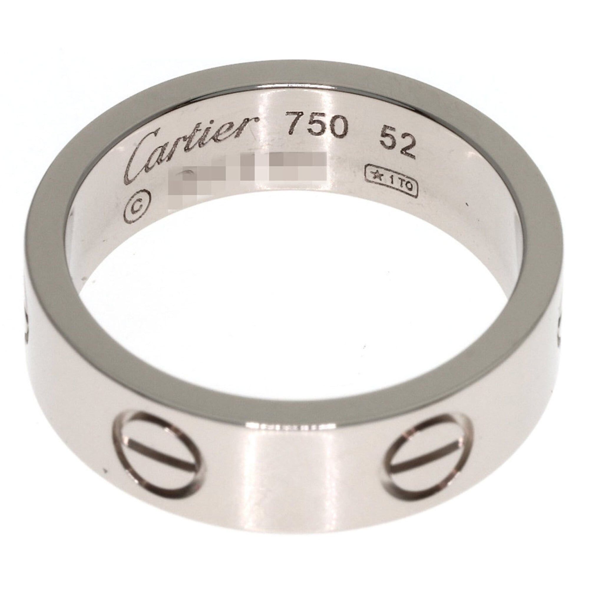 Cartier Cartier Love Ring #52, 18K White Gold, Women's Ring, CARTIER Size ONE SIZE - 4 Thumbnail