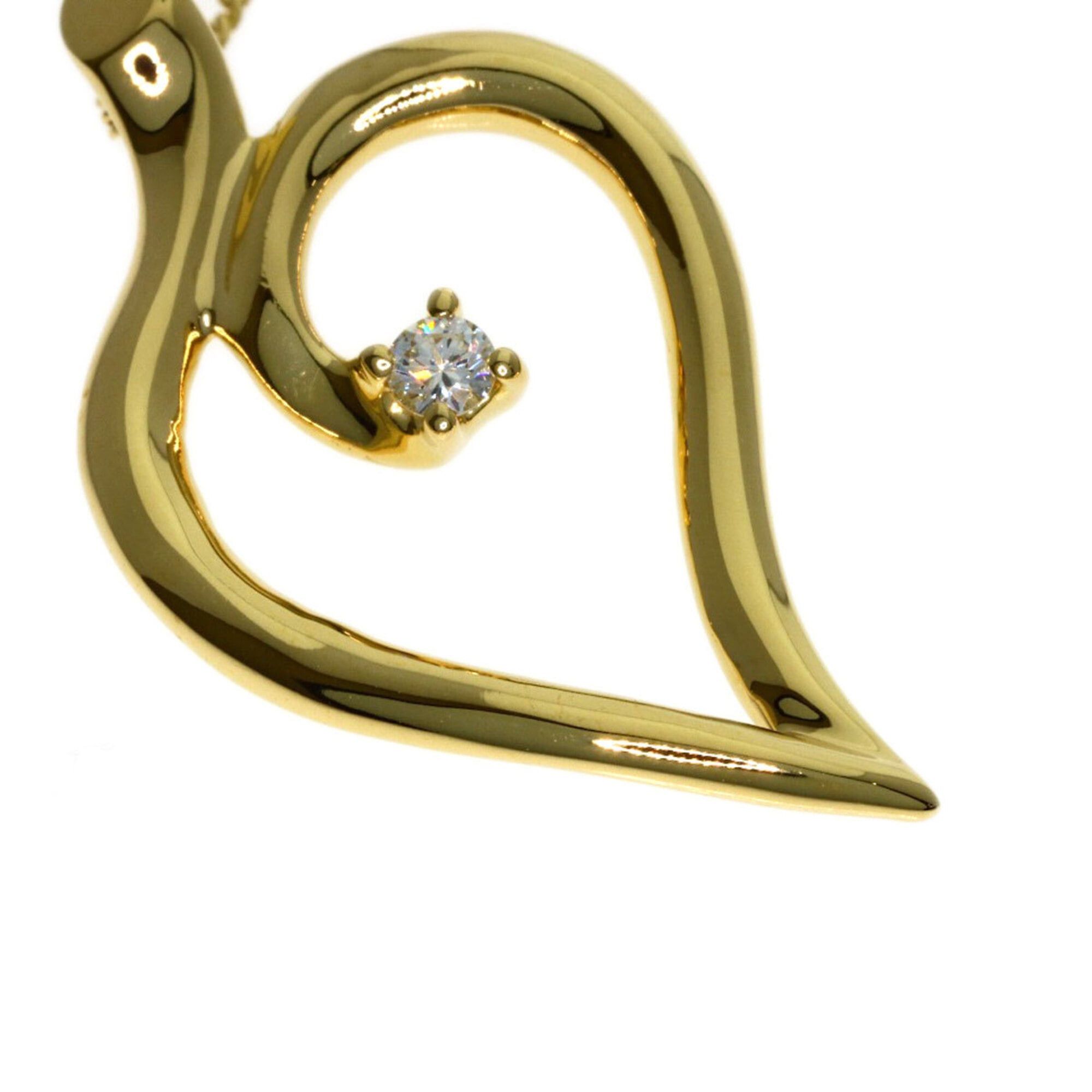 Tiffany & Co. Tiffany & Co. Leaf Heart Diamond Necklace, 18K Yellow Gold, Women's. Size ONE SIZE - 6 Thumbnail