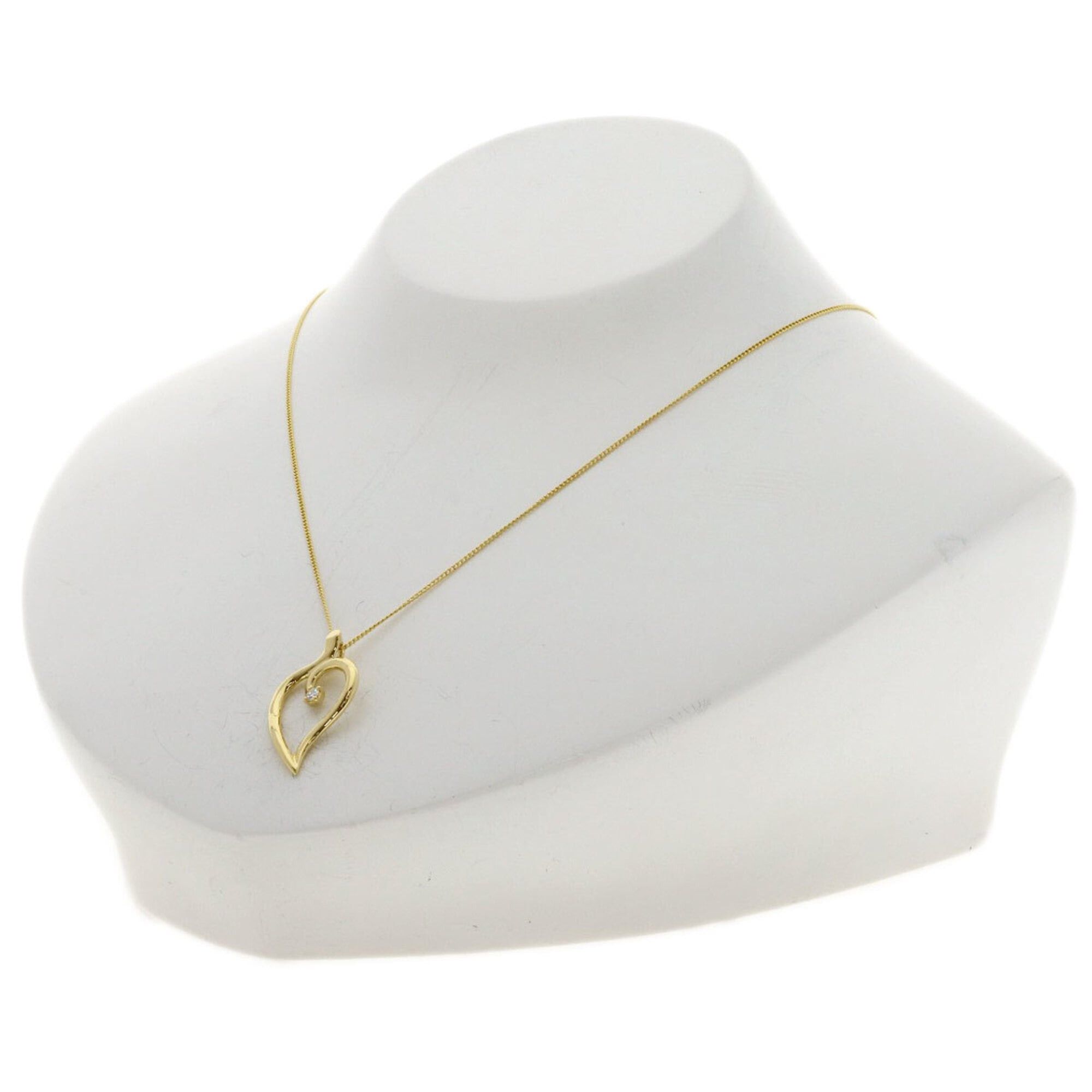 Tiffany & Co. Tiffany & Co. Leaf Heart Diamond Necklace, 18K Yellow Gold, Women's. Size ONE SIZE - 4 Thumbnail