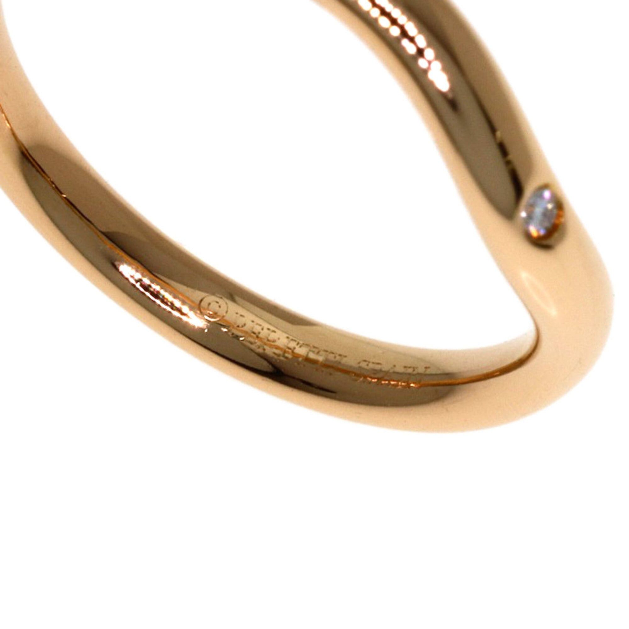 Tiffany & Co. Tiffany & Co. Curved Band 1P Diamond Ring, 18K Pink Gold, Women's. Size ONE SIZE - 6 Thumbnail