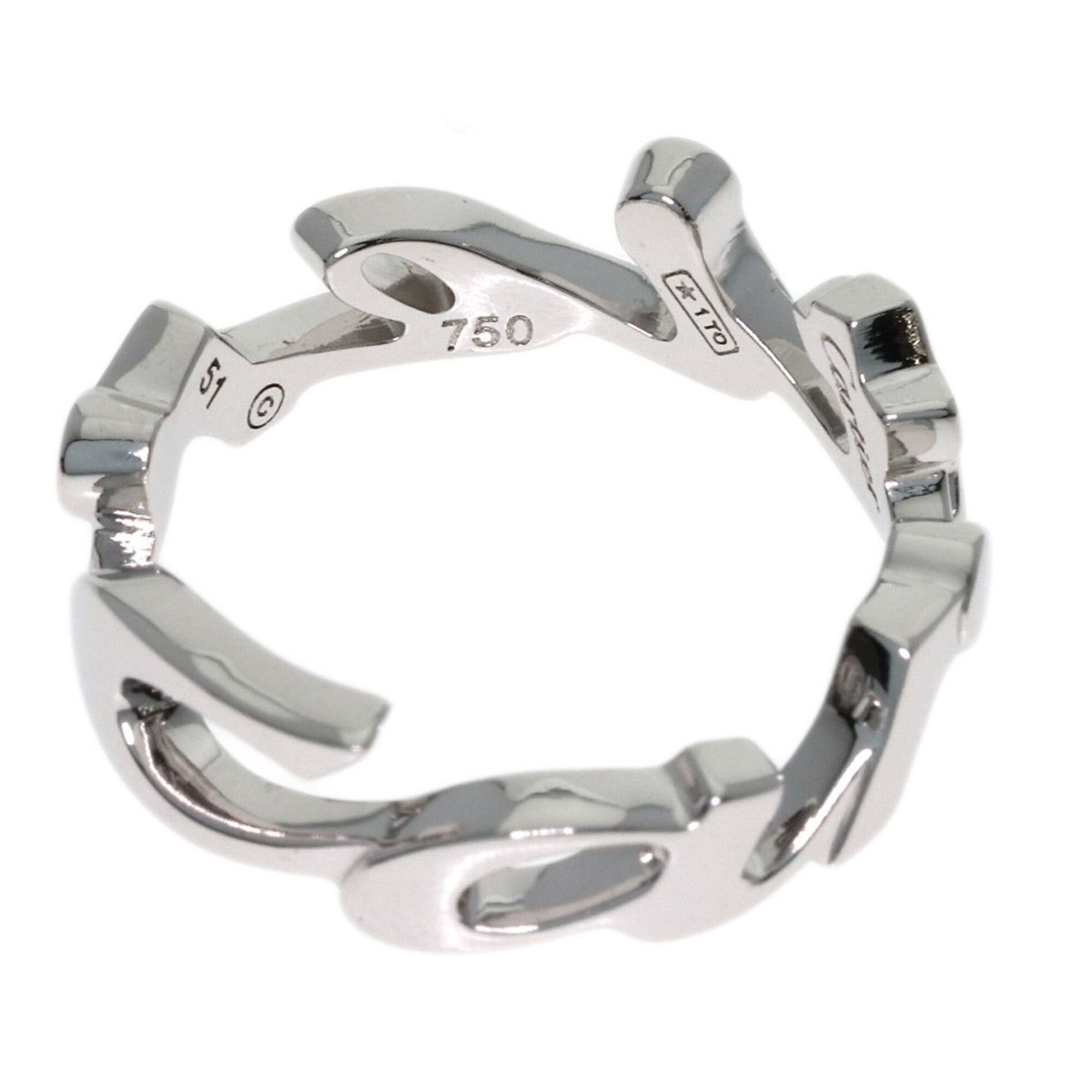 Cartier Cartier Signature 2004 Christmas Limited Edition #51 Ring, 18K White Gold, Women's, CARTIER Size ONE SIZE - 4 Thumbnail