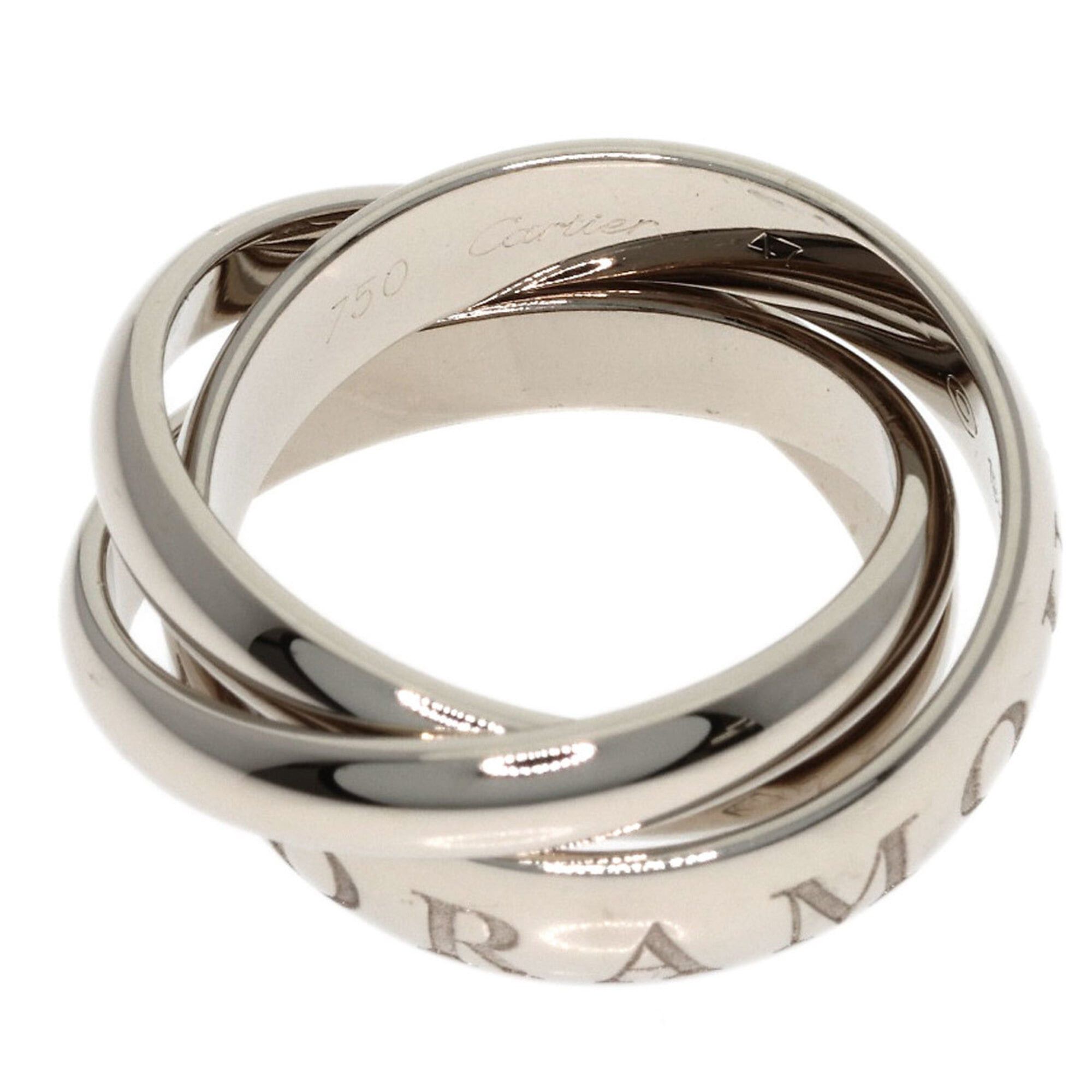 Cartier Cartier Trinity 1998 Christmas Limited Edition #47 Ring, 18K White Gold, Women's, CARTIER Size ONE SIZE - 3 Thumbnail