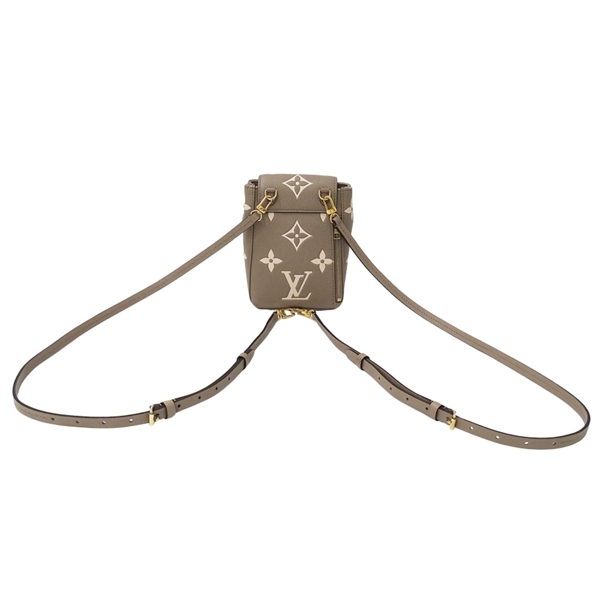 Louis Vuitton Louis Vuitton Bicolor Monogram Empreinte Handbag Women's Brand Backpack Tiny Tourtrell Cream M80738 Beige Mini Size ONE SIZE - 3 Thumbnail