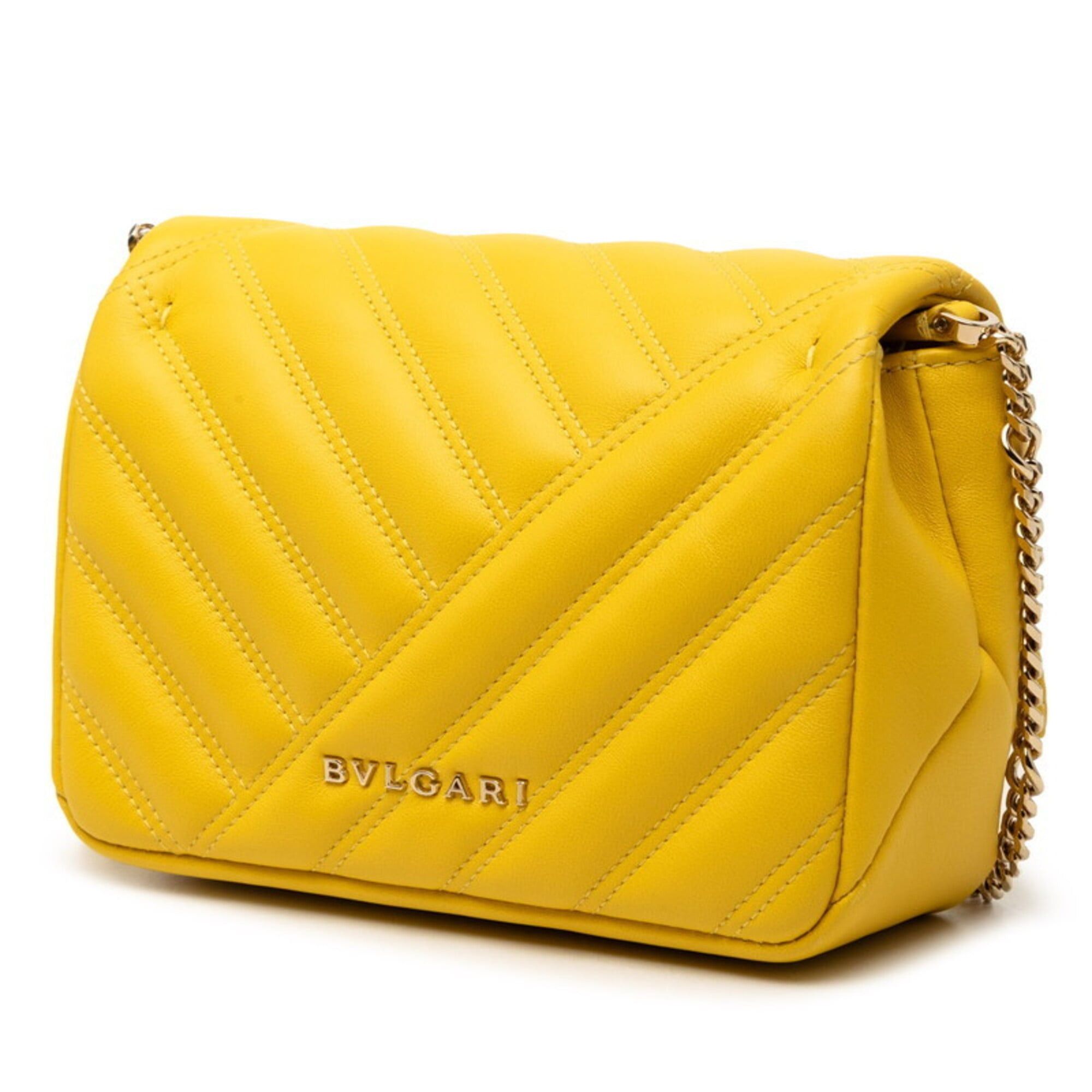 Bvlgari Bulgari Serpenti Cabochon Chain Shoulder Bag, Yellow Leather, Women's BVLGARI Size ONE SIZE - 2 Thumbnail