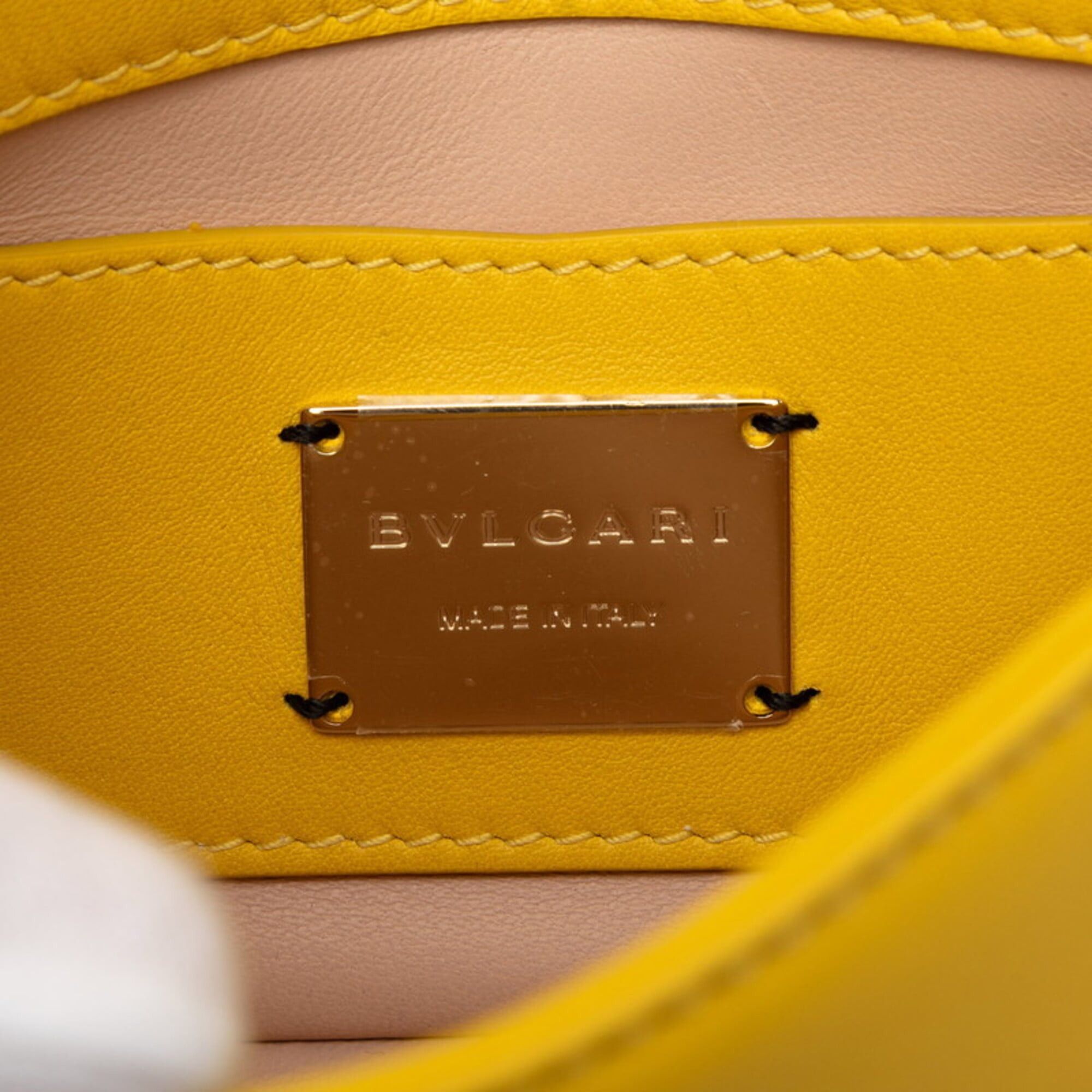 Bvlgari Bulgari Serpenti Cabochon Chain Shoulder Bag, Yellow Leather, Women's BVLGARI Size ONE SIZE - 5 Thumbnail