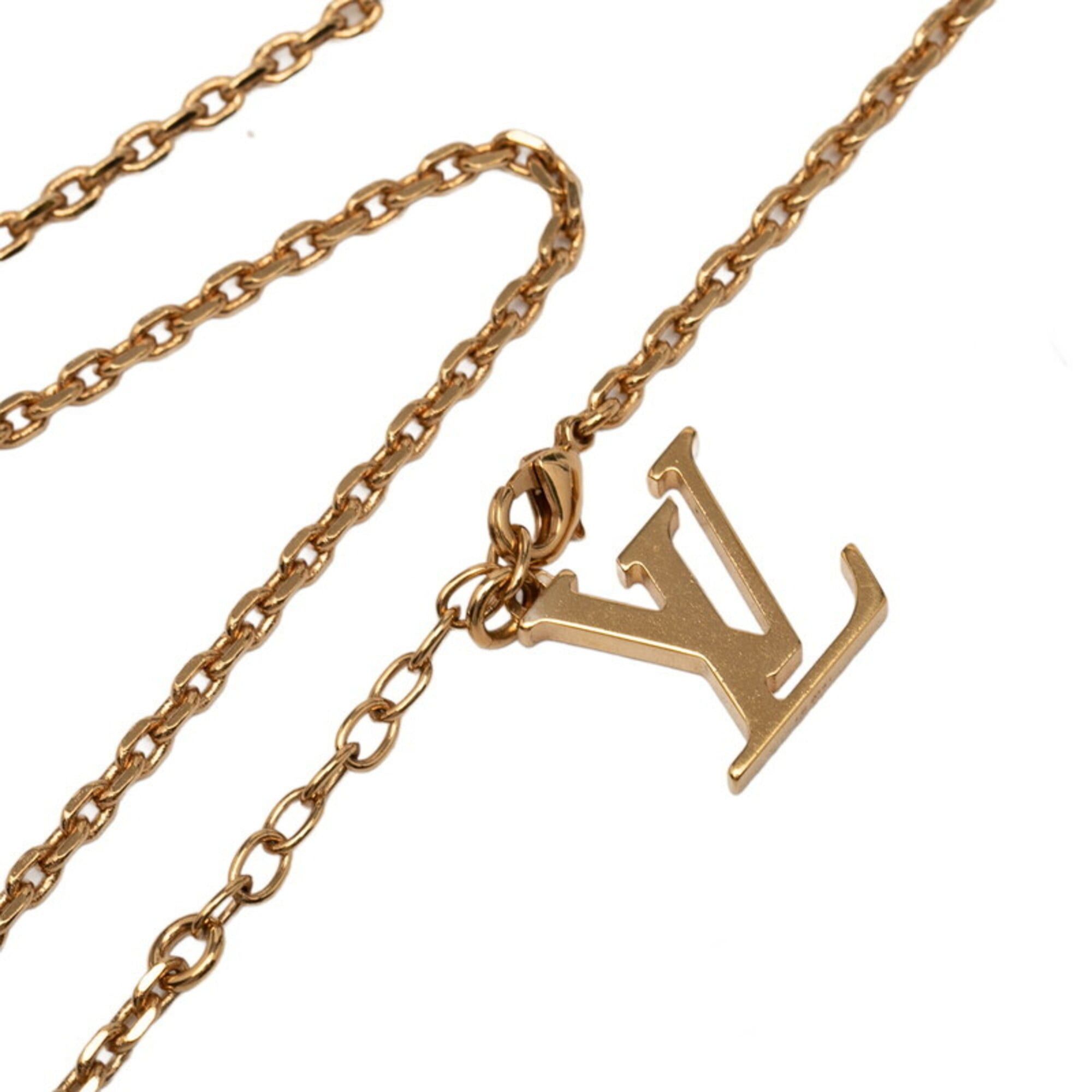 Louis Vuitton Louis Vuitton Gimme Crew Pendant Necklace M66419 Gold Red Plated Women's LOUIS VUITTON Size ONE SIZE - 4 Thumbnail