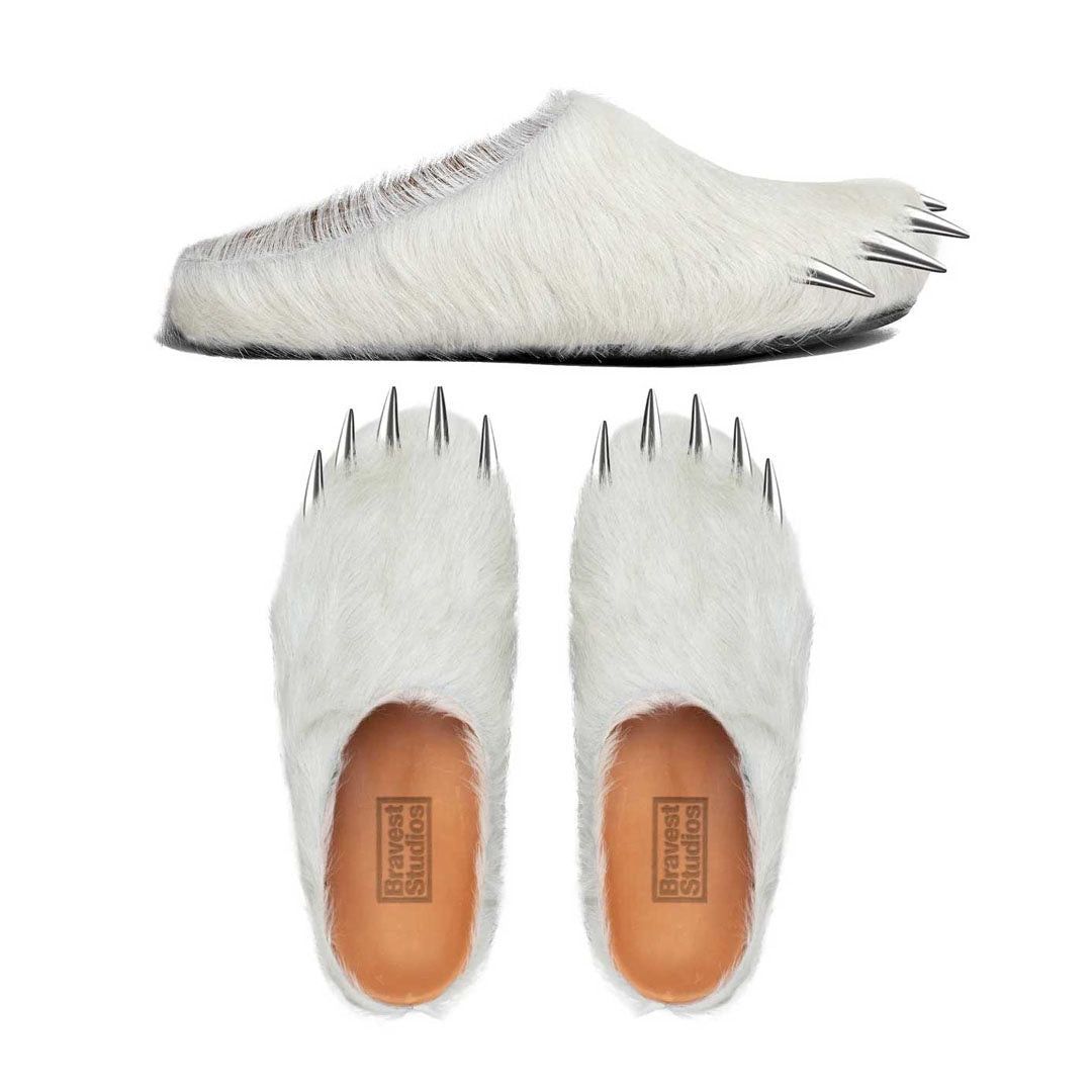 Bravest Studios Bear Claw Mule White Size US 5 / EU 37 - 2 Thumbnail