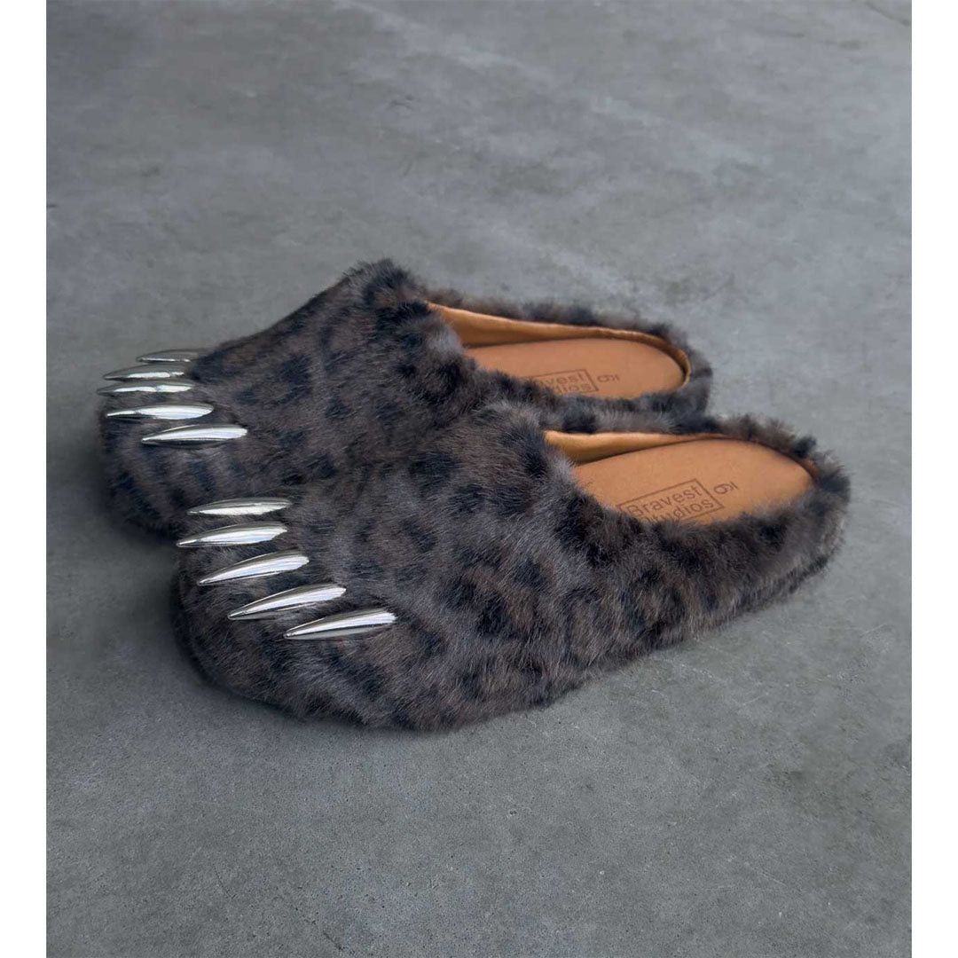 Bravest Studios Bear Claw Mule Dark Leopard Size US 5 / EU 37 - 2 Thumbnail