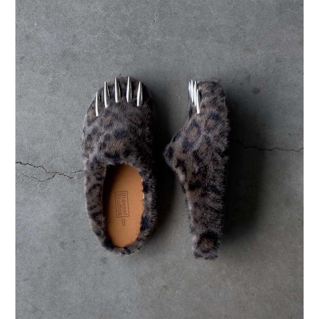 Bravest Studios Bear Claw Mule Dark Leopard Size US 11 / EU 44 - 3 Thumbnail