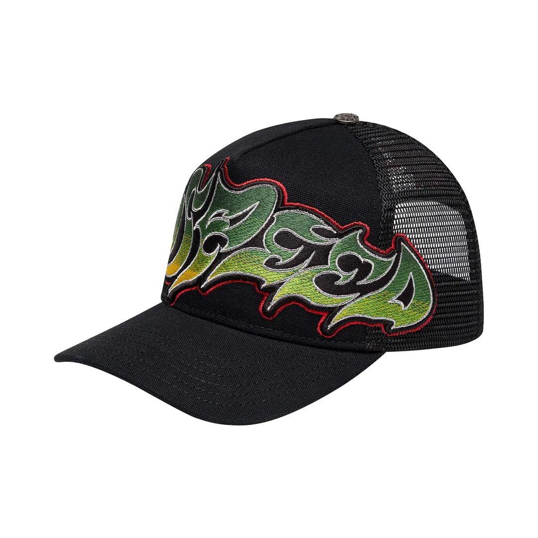 Godspeed Neo Trucker Hat Black Yellow Red Size ONE SIZE - 3 Thumbnail