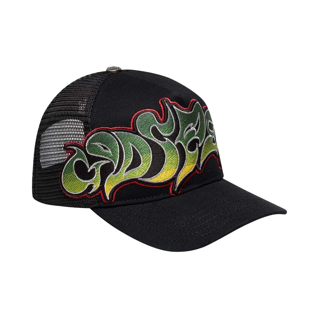 Godspeed Neo Trucker Hat Black Yellow Red Size ONE SIZE - 4 Thumbnail