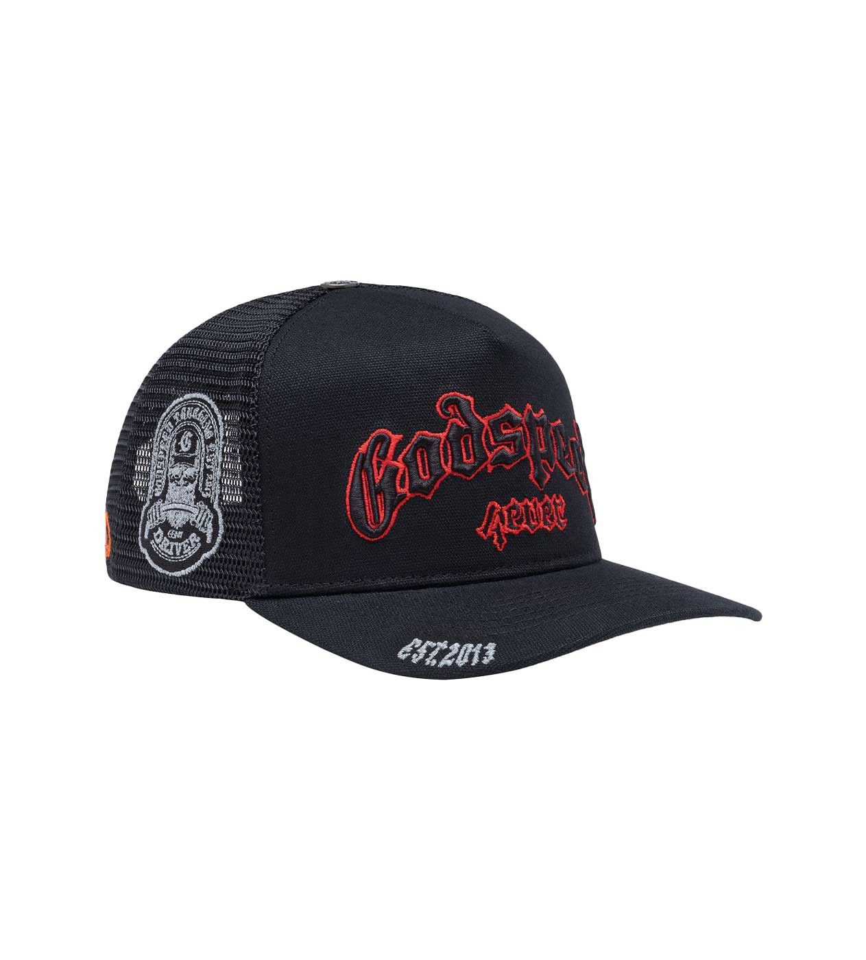 Godspeed Forever Trucker Hat Black/Red Size ONE SIZE - 2 Thumbnail