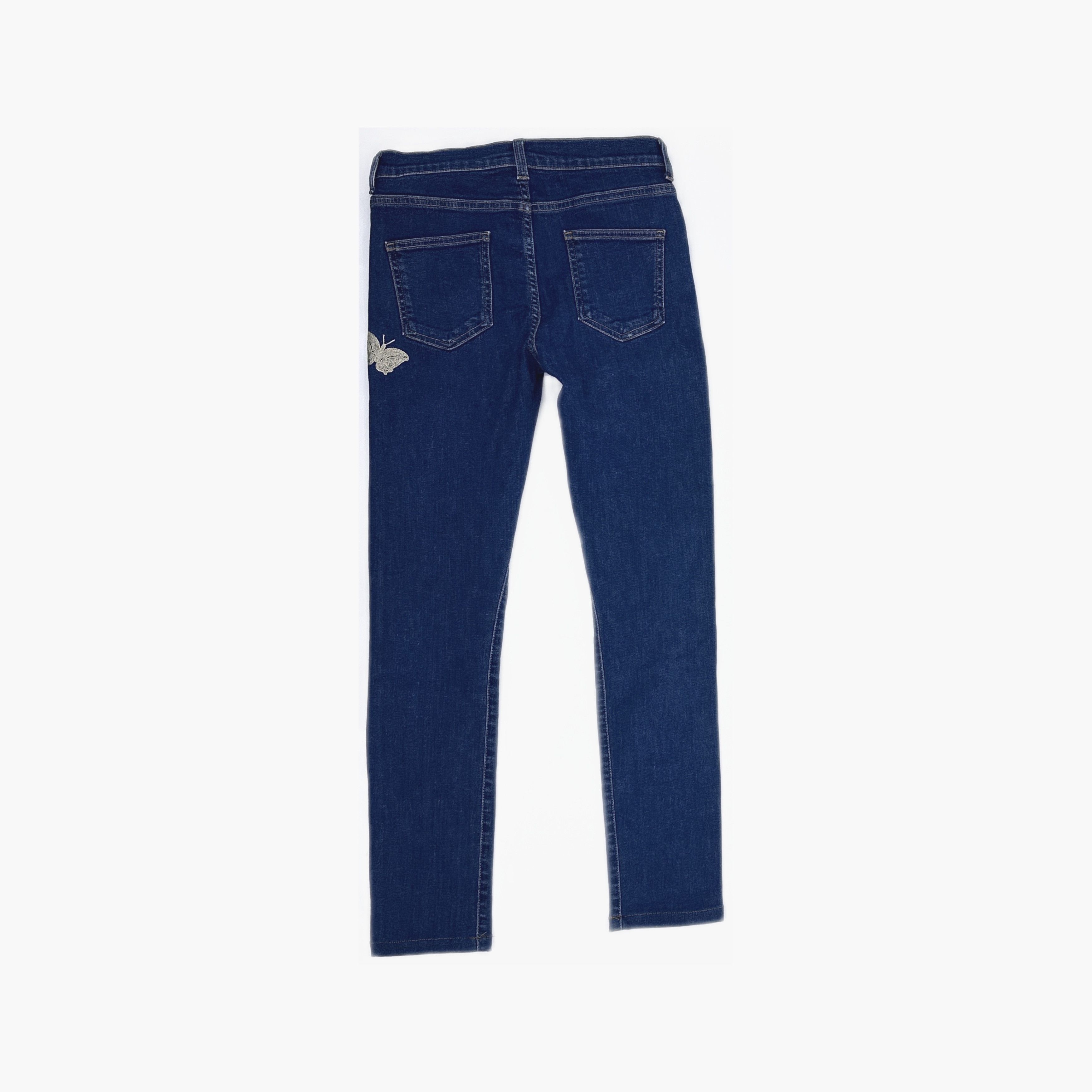 Gucci Gucci Floral Embroidered Jeans Size 25 Size 25" / US 0 / IT 36 - 2 Thumbnail