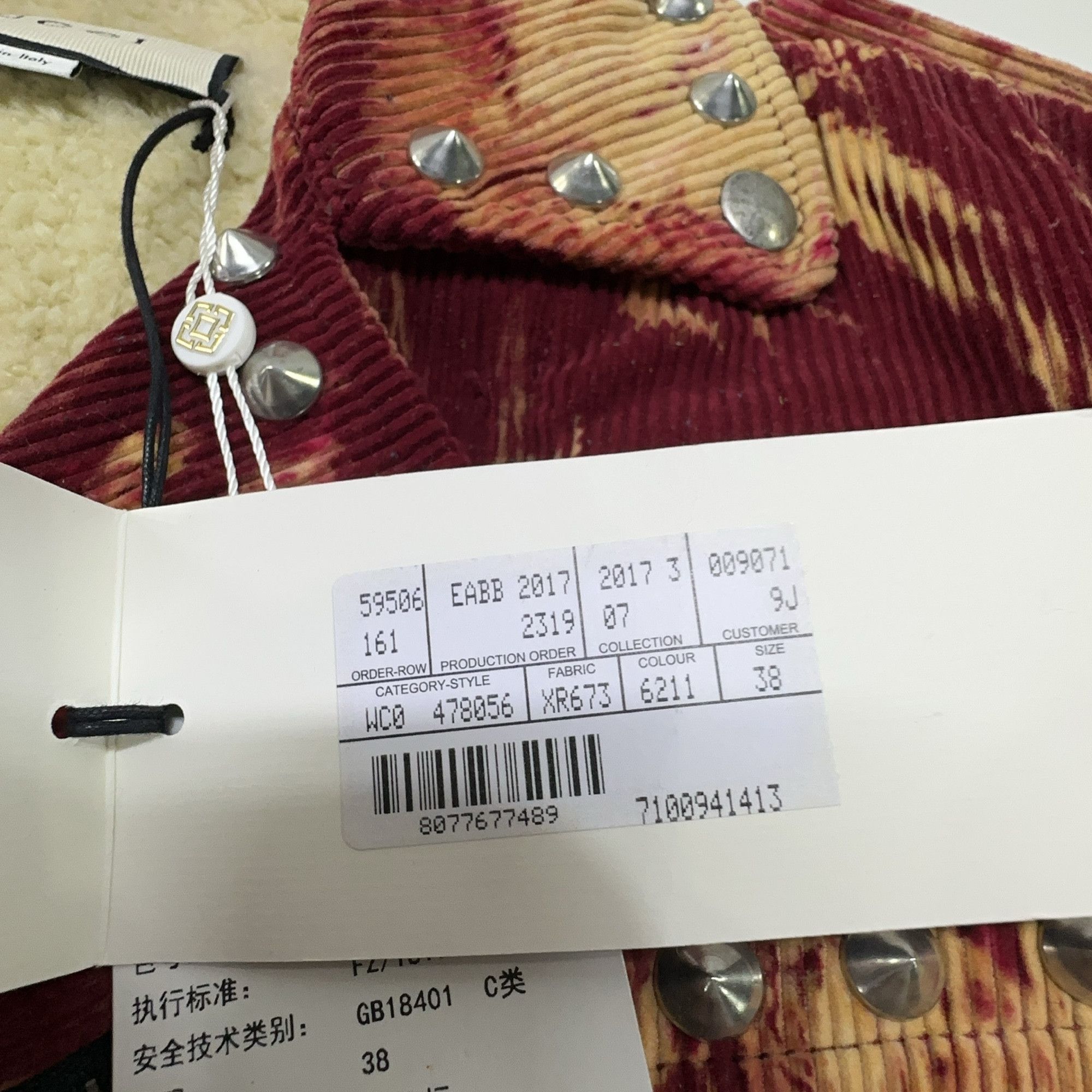 Gucci Gucci Studded Corduroy Fringe Jacket Size 38 Size XS / US 0-2 / IT 36-38 - 6 Thumbnail
