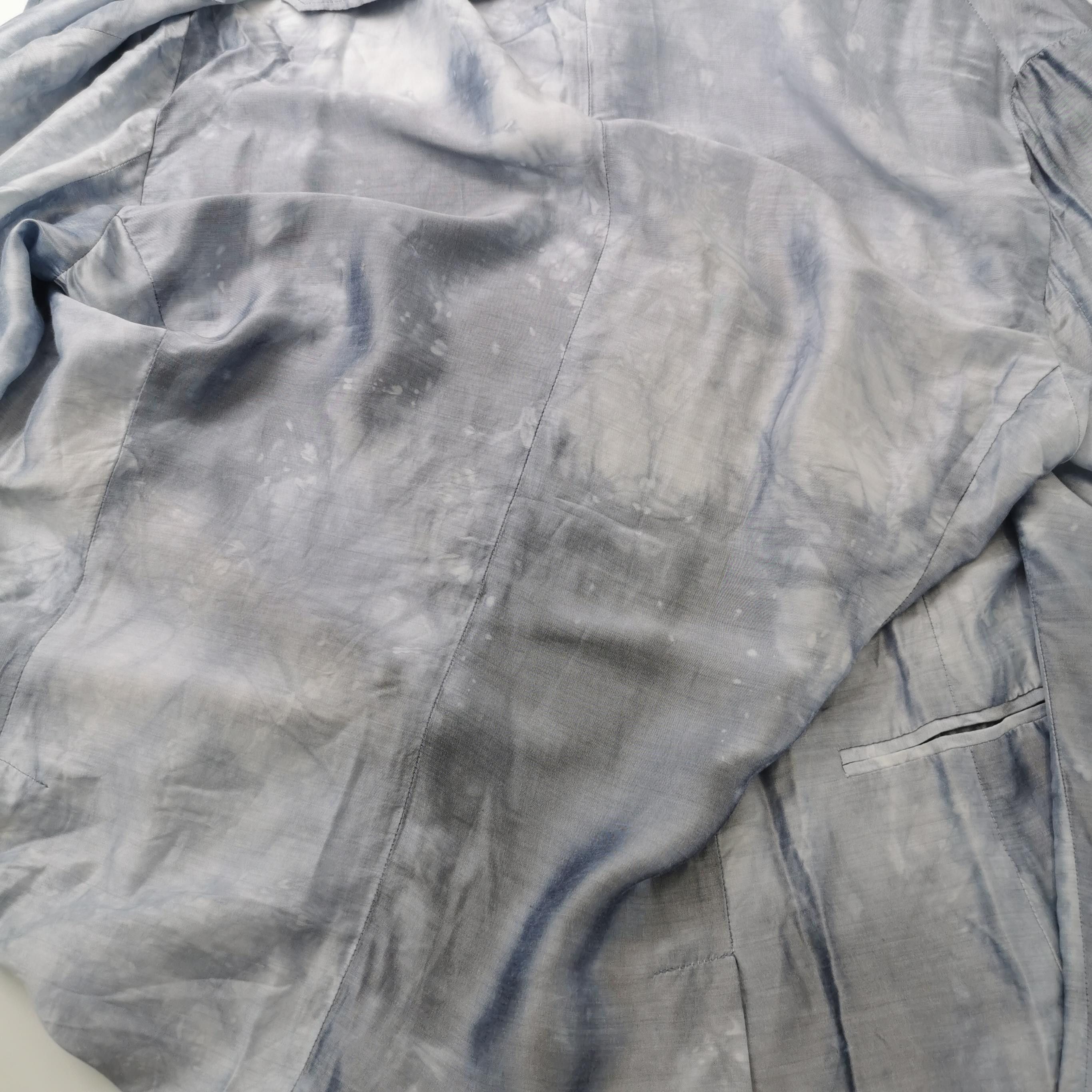 Emporio Armani Emporio Armani Tie-Dye Silk Blend Blazer Size M Size 40R - 3 Thumbnail