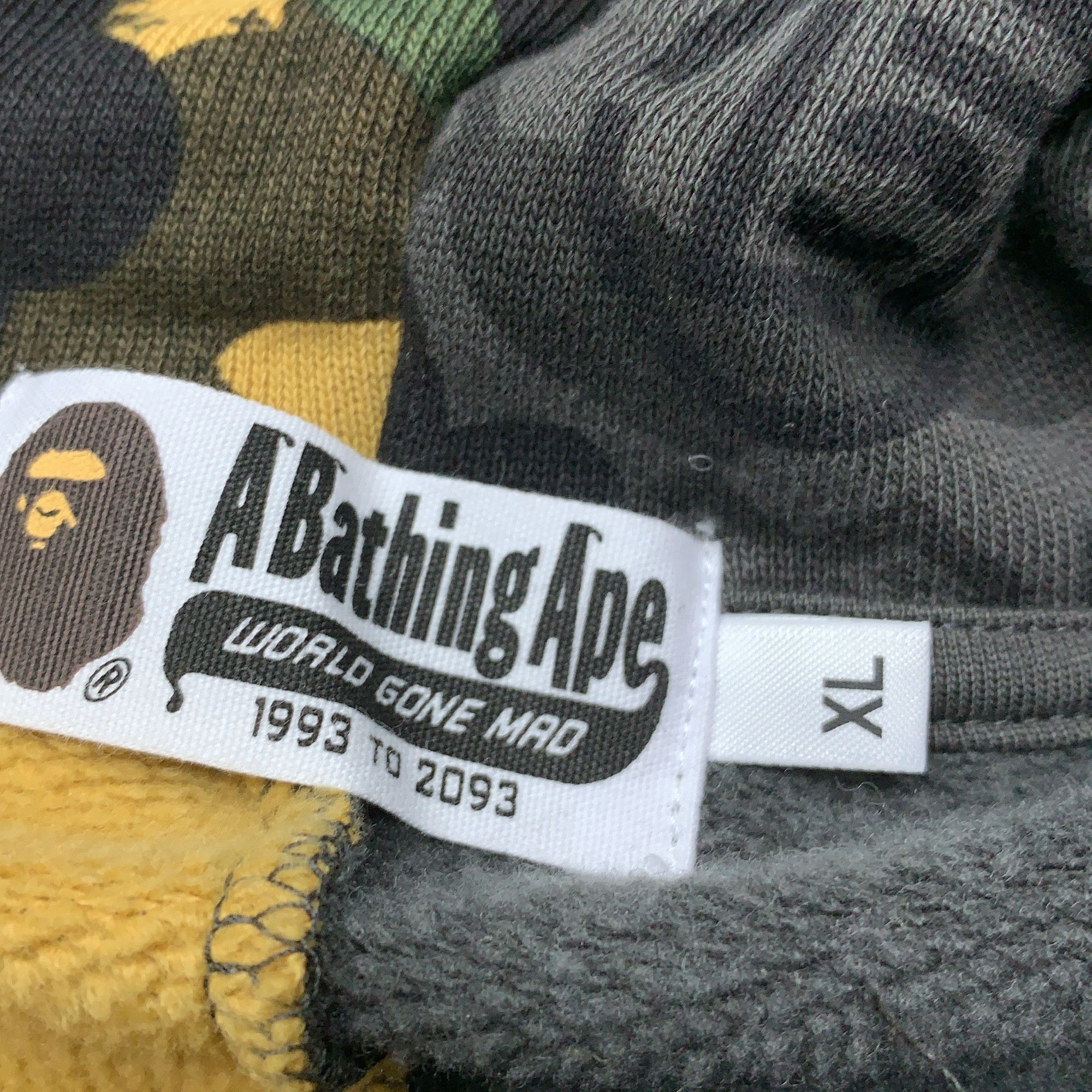 Bape A Bathing Ape x Clot Split Camo Full Zip Hoodie XL Size US XL / EU 56 / 4 - 2 Thumbnail