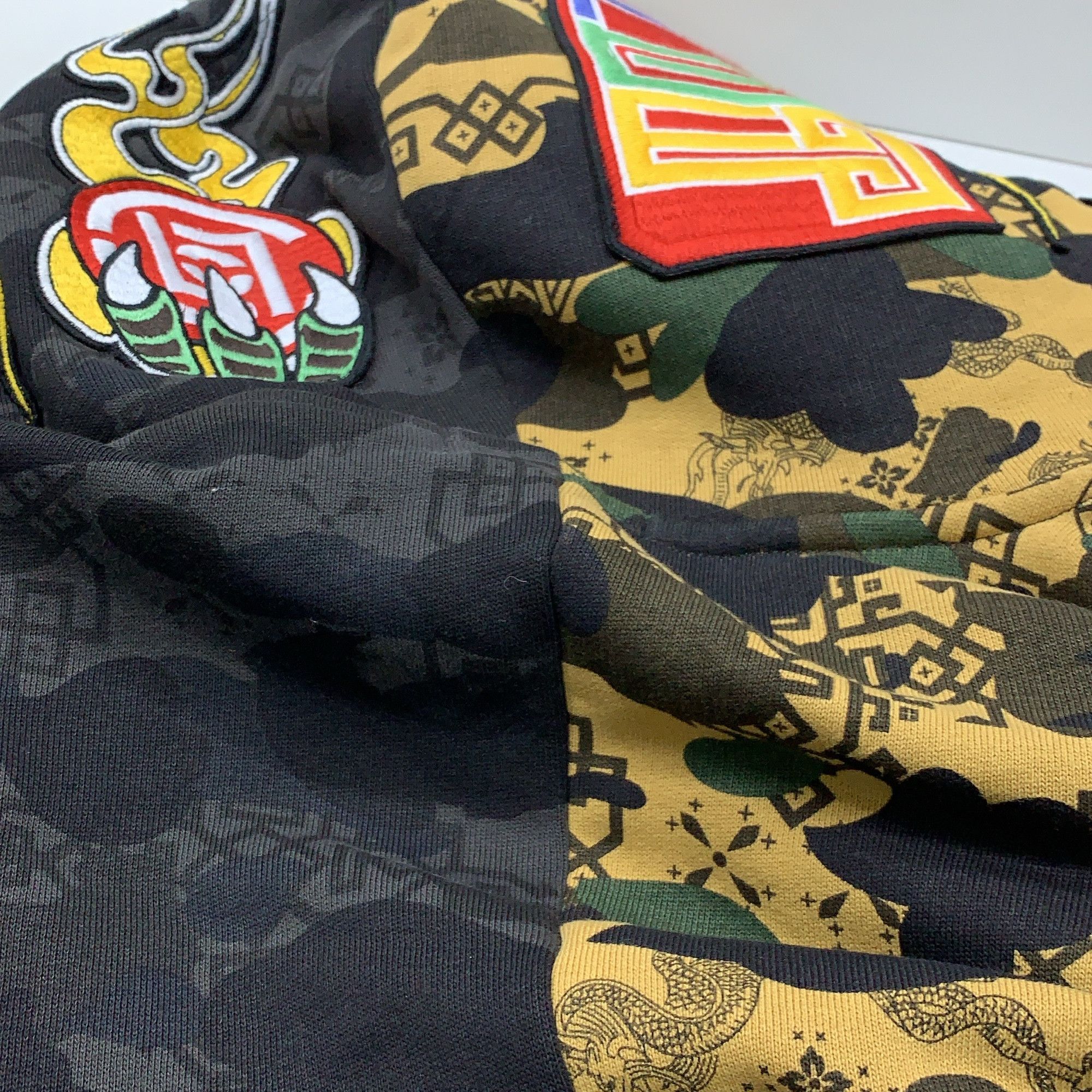 Bape A Bathing Ape x Clot Split Camo Full Zip Hoodie XL Size US XL / EU 56 / 4 - 5 Thumbnail