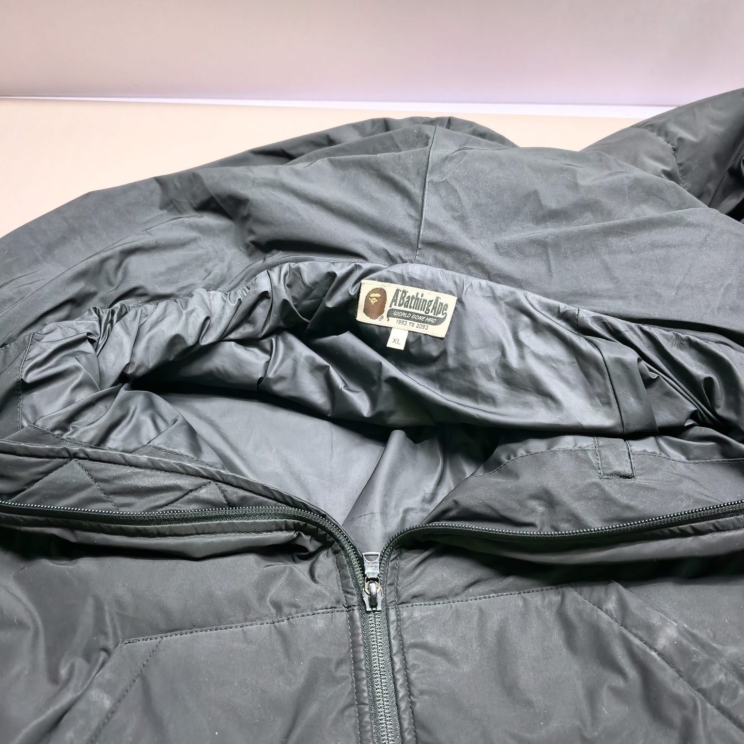 Bape A Bathing Ape Embroidered Logo Puffer Jacket Size XL Size US XL / EU 56 / 4 - 8 Thumbnail