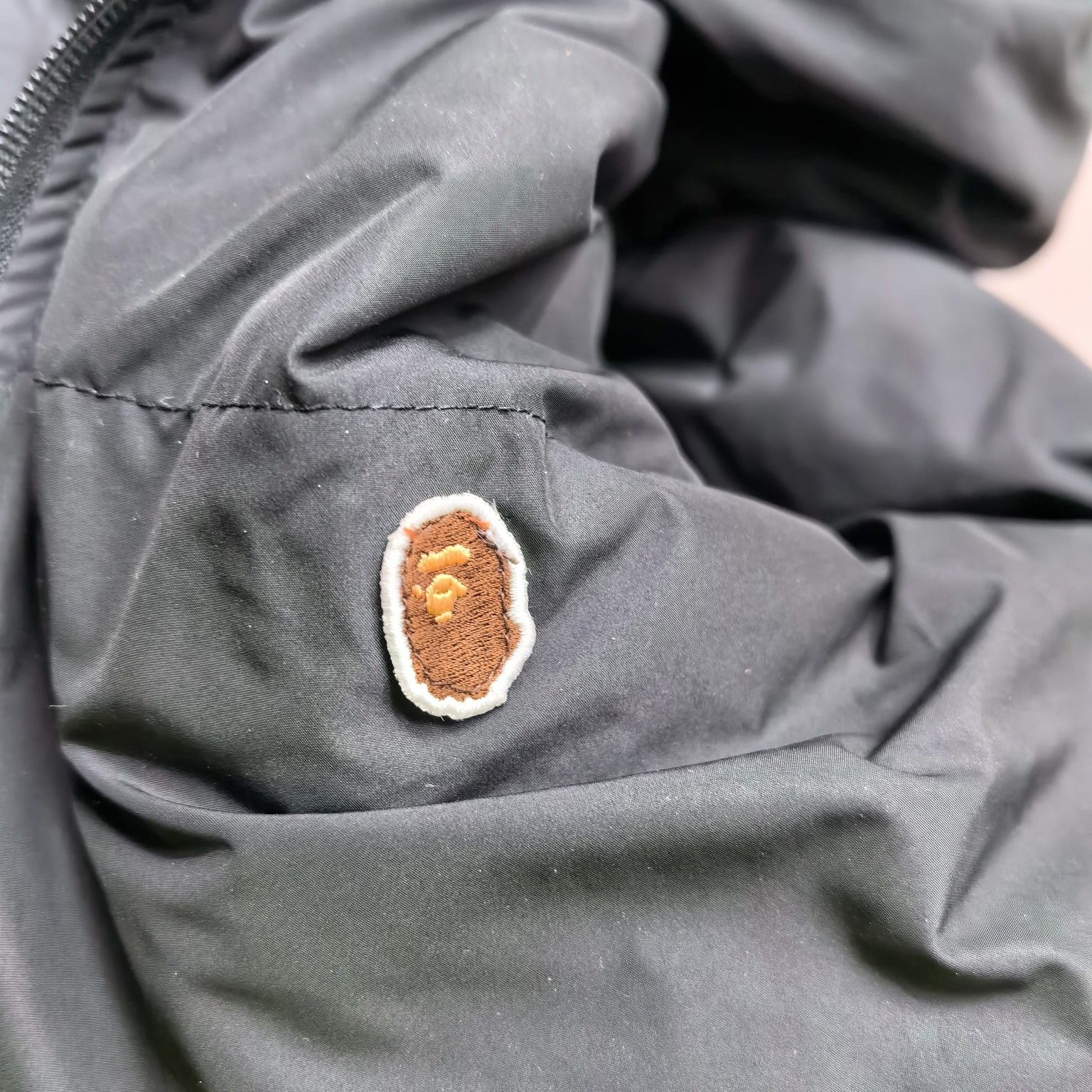 Bape A Bathing Ape Embroidered Logo Puffer Jacket Size XL Size US XL / EU 56 / 4 - 4 Thumbnail