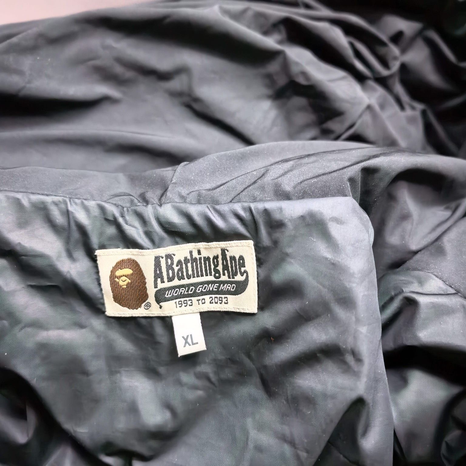 Bape A Bathing Ape Embroidered Logo Puffer Jacket Size XL Size US XL / EU 56 / 4 - 3 Thumbnail