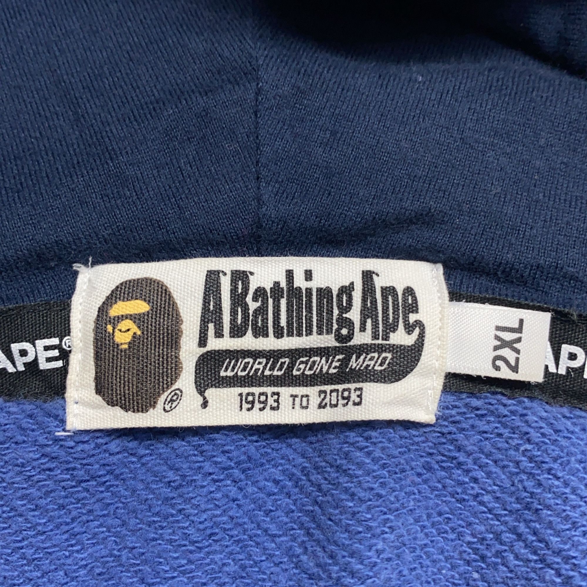 Bape A Bathing Ape Blue Camo Shark Full-Zip Hoodie Size XXL Size US XXL / EU 58 / 5 - 9 Thumbnail