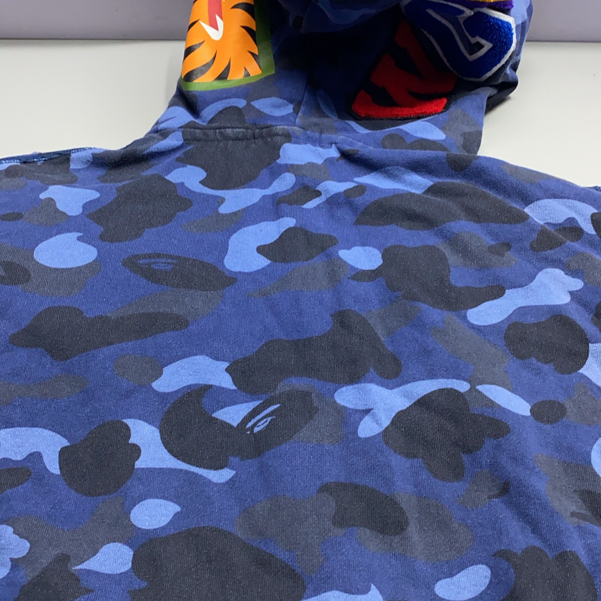 Bape A Bathing Ape Blue Camo Shark Full-Zip Hoodie Size XXL Size US XXL / EU 58 / 5 - 11 Thumbnail