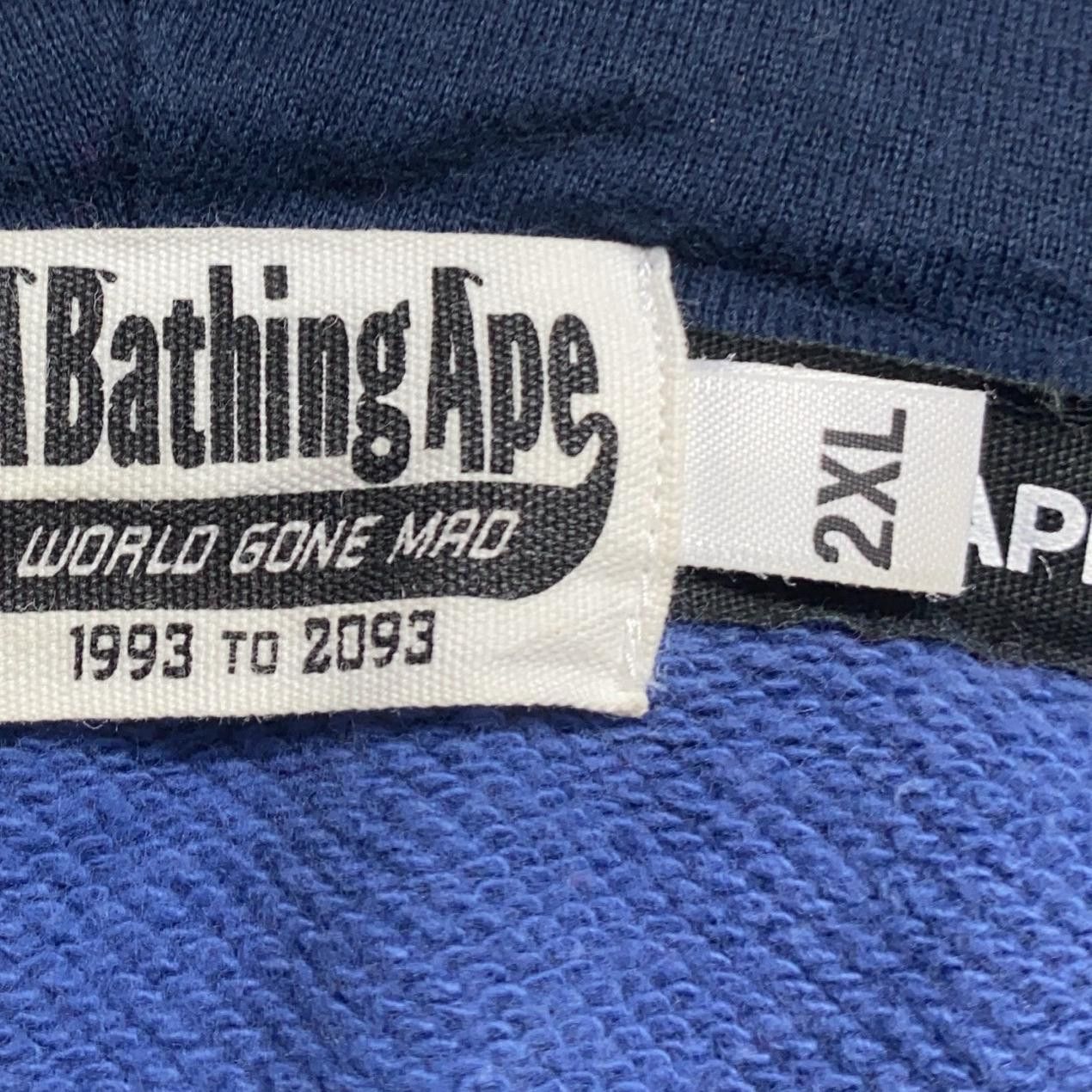 Bape A Bathing Ape Blue Camo Shark Full-Zip Hoodie Size XXL Size US XXL / EU 58 / 5 - 8 Thumbnail