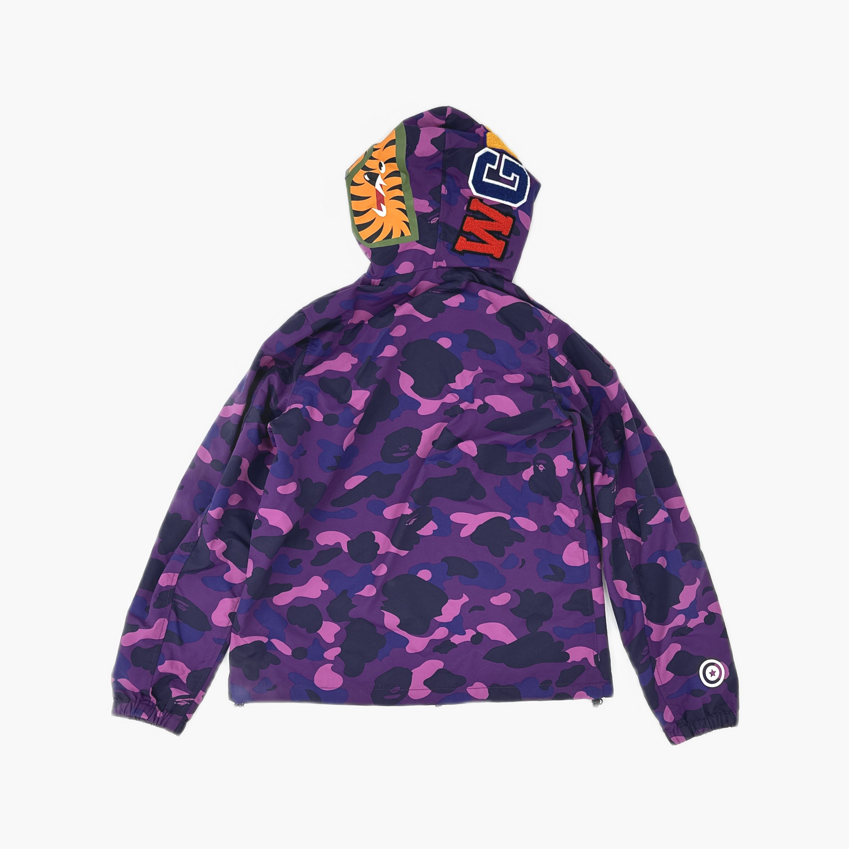Bape A BATHING APE Purple Shark Hoodie Size S Size US S / EU 44-46 / 1 - 2 Thumbnail