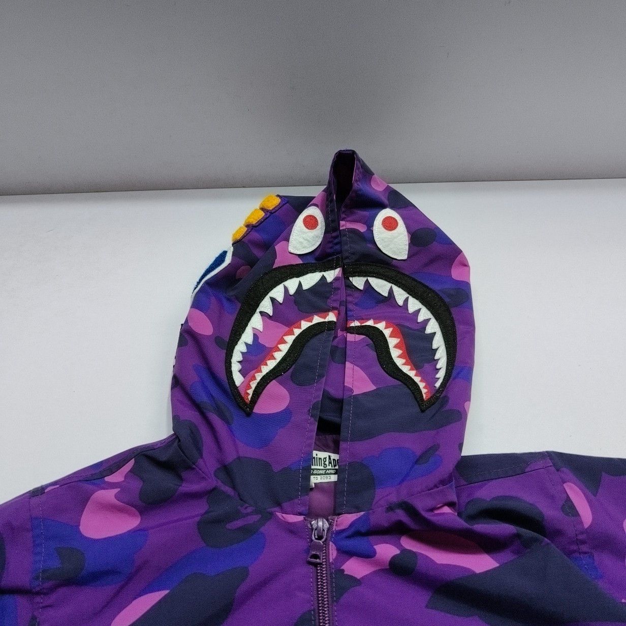 Bape A BATHING APE Purple Shark Hoodie Size S Size US S / EU 44-46 / 1 - 6 Thumbnail