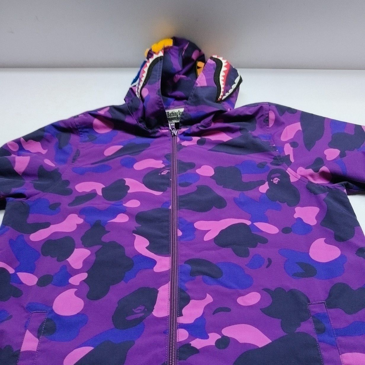 Bape A BATHING APE Purple Shark Hoodie Size S Size US S / EU 44-46 / 1 - 13 Thumbnail