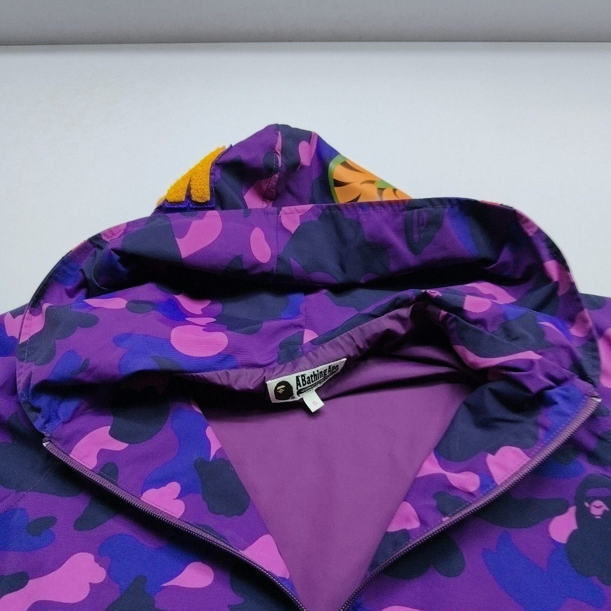 Bape A BATHING APE Purple Shark Hoodie Size S Size US S / EU 44-46 / 1 - 7 Thumbnail