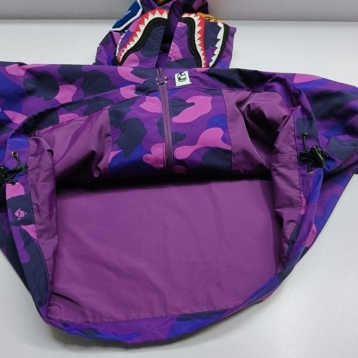 Bape A BATHING APE Purple Shark Hoodie Size S Size US S / EU 44-46 / 1 - 15 Thumbnail