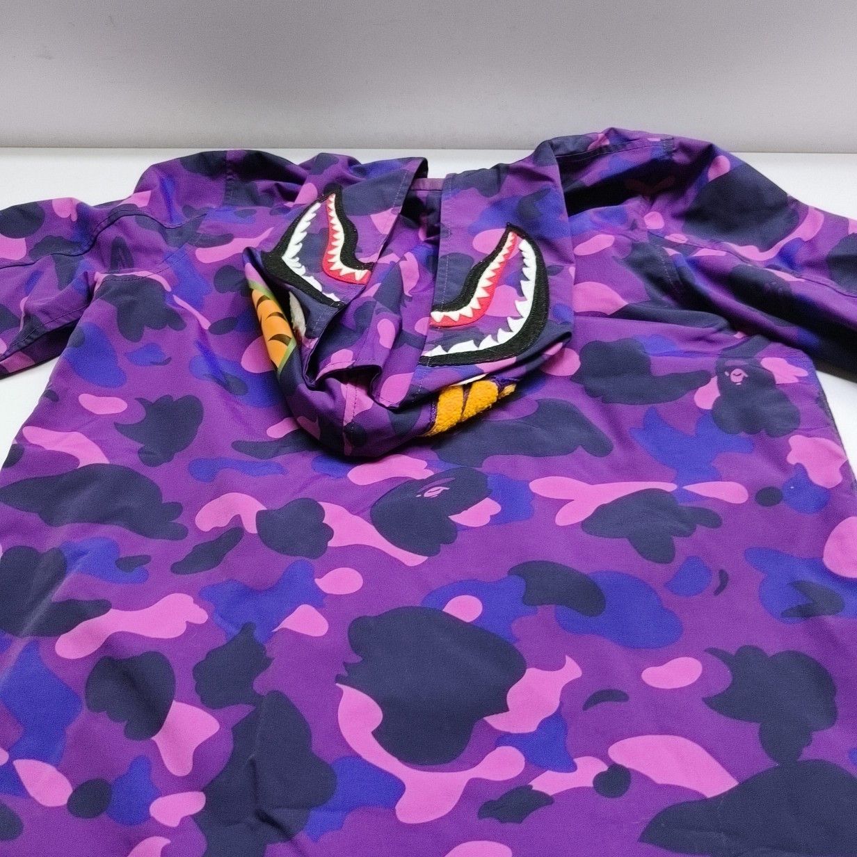 Bape A BATHING APE Purple Shark Hoodie Size S Size US S / EU 44-46 / 1 - 5 Thumbnail