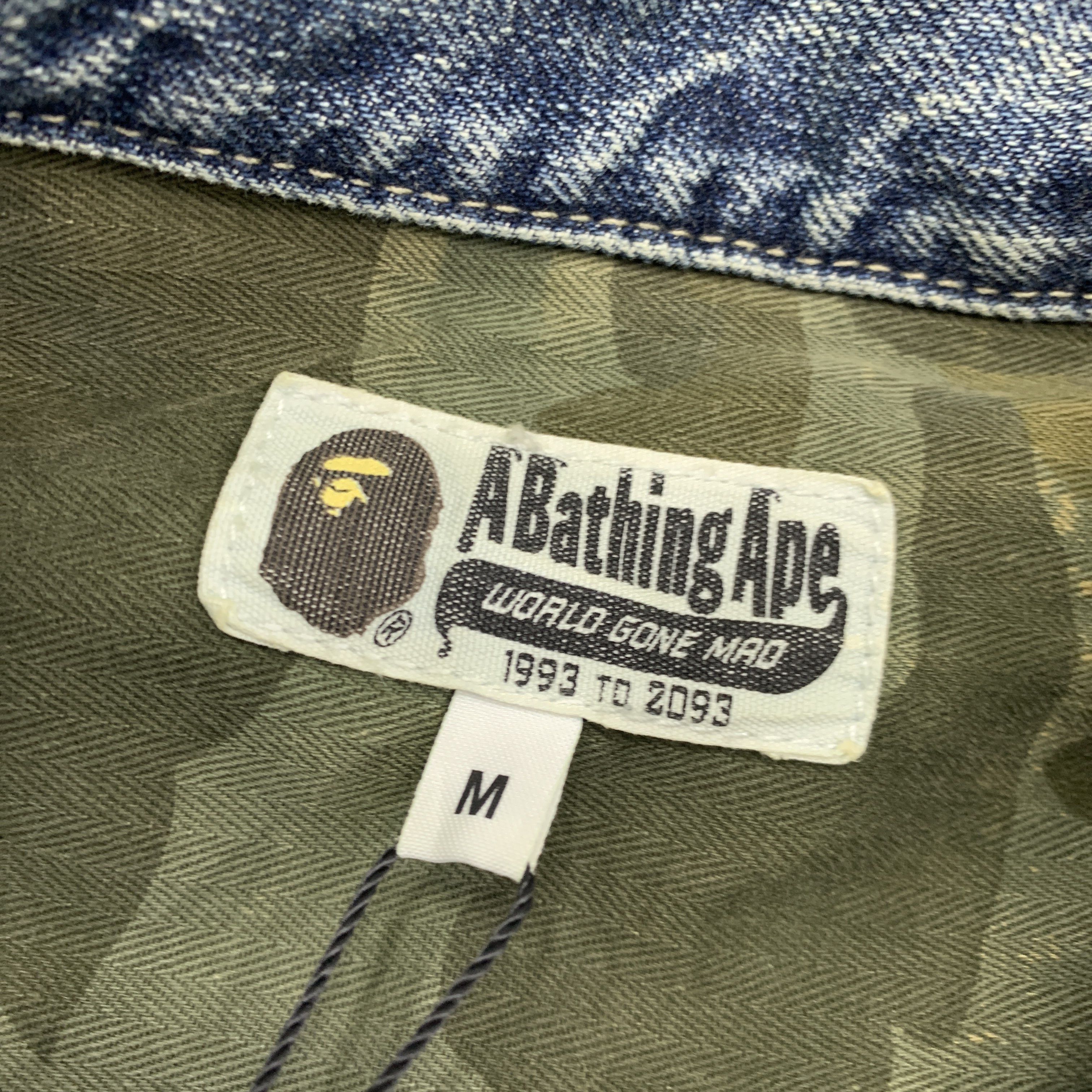 Bape A Bathing Ape Tiger Denim Jacket Size M Size US M / EU 48-50 / 2 - 3 Thumbnail