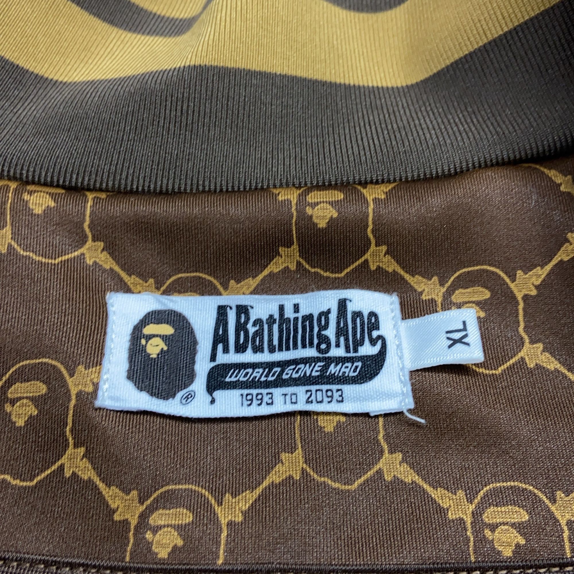 Bape A Bathing Ape Monogram Zip-Up Jacket Size XL Size US XL / EU 56 / 4 - 3 Thumbnail