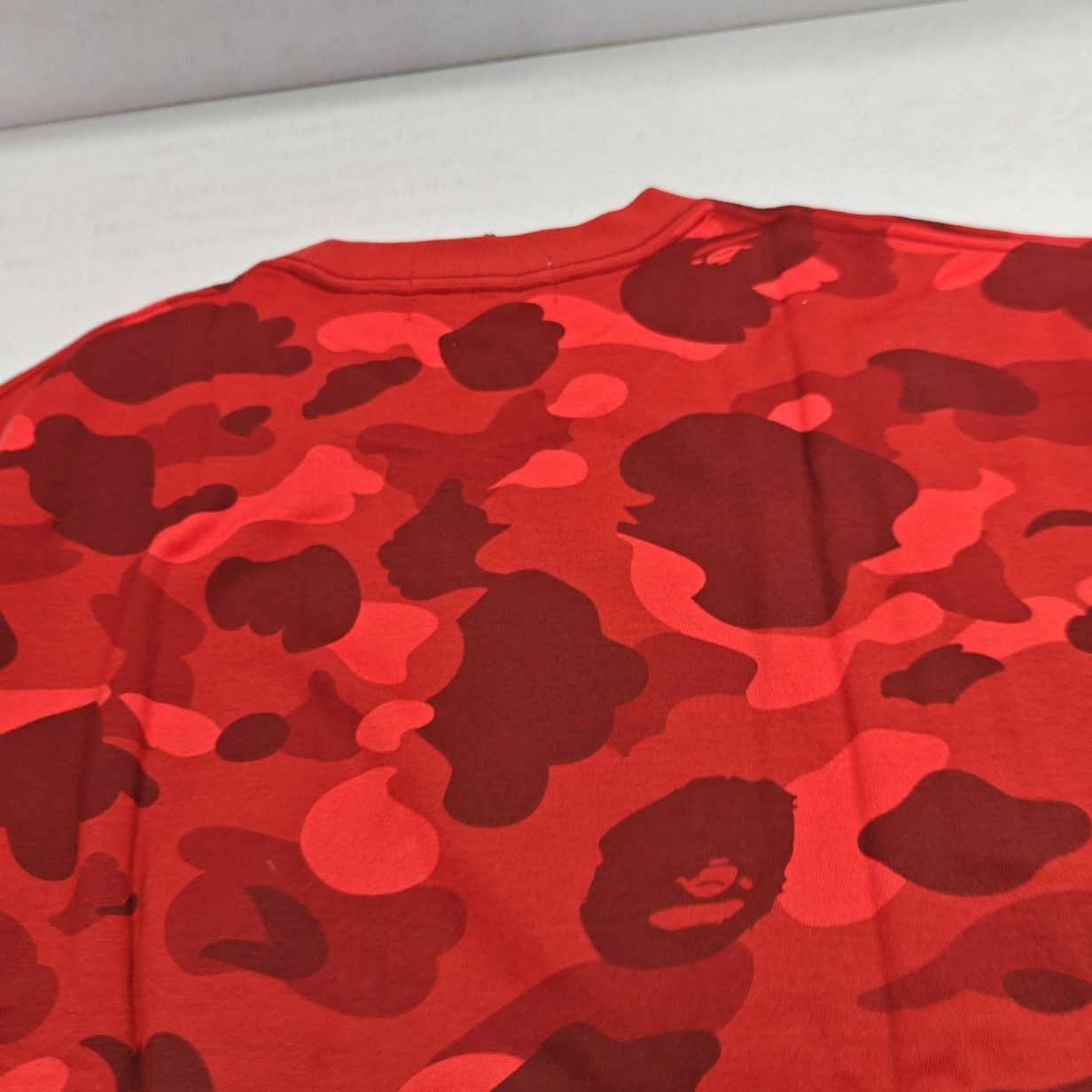 Bape A BATHING APE Red Camo Shark T-Shirt Size L Size US L / EU 52-54 / 3 - 6 Thumbnail