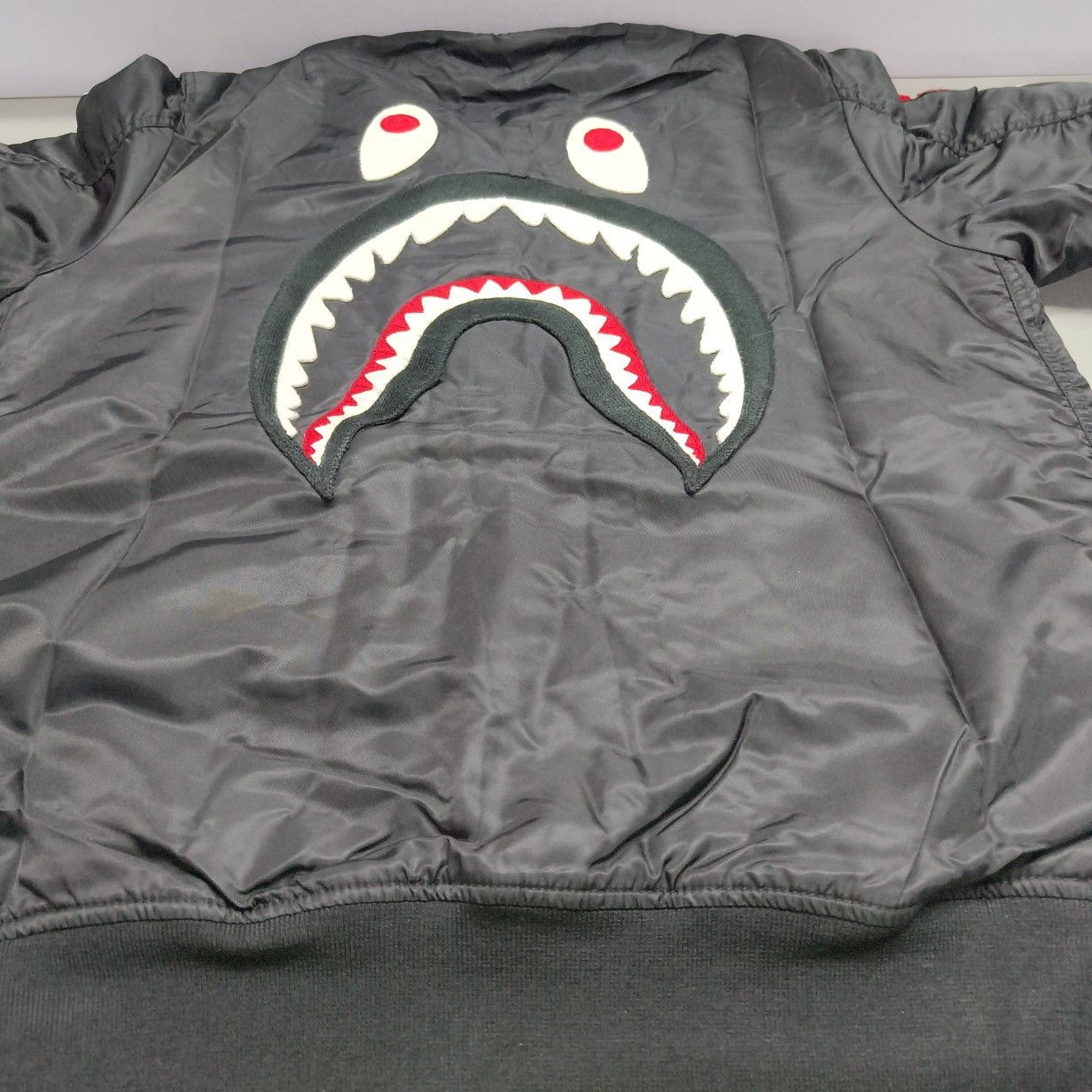 Bape A Bathing Ape Shark Graphic Bomber Jacket Size L Size US L / EU 52-54 / 3 - 8 Thumbnail