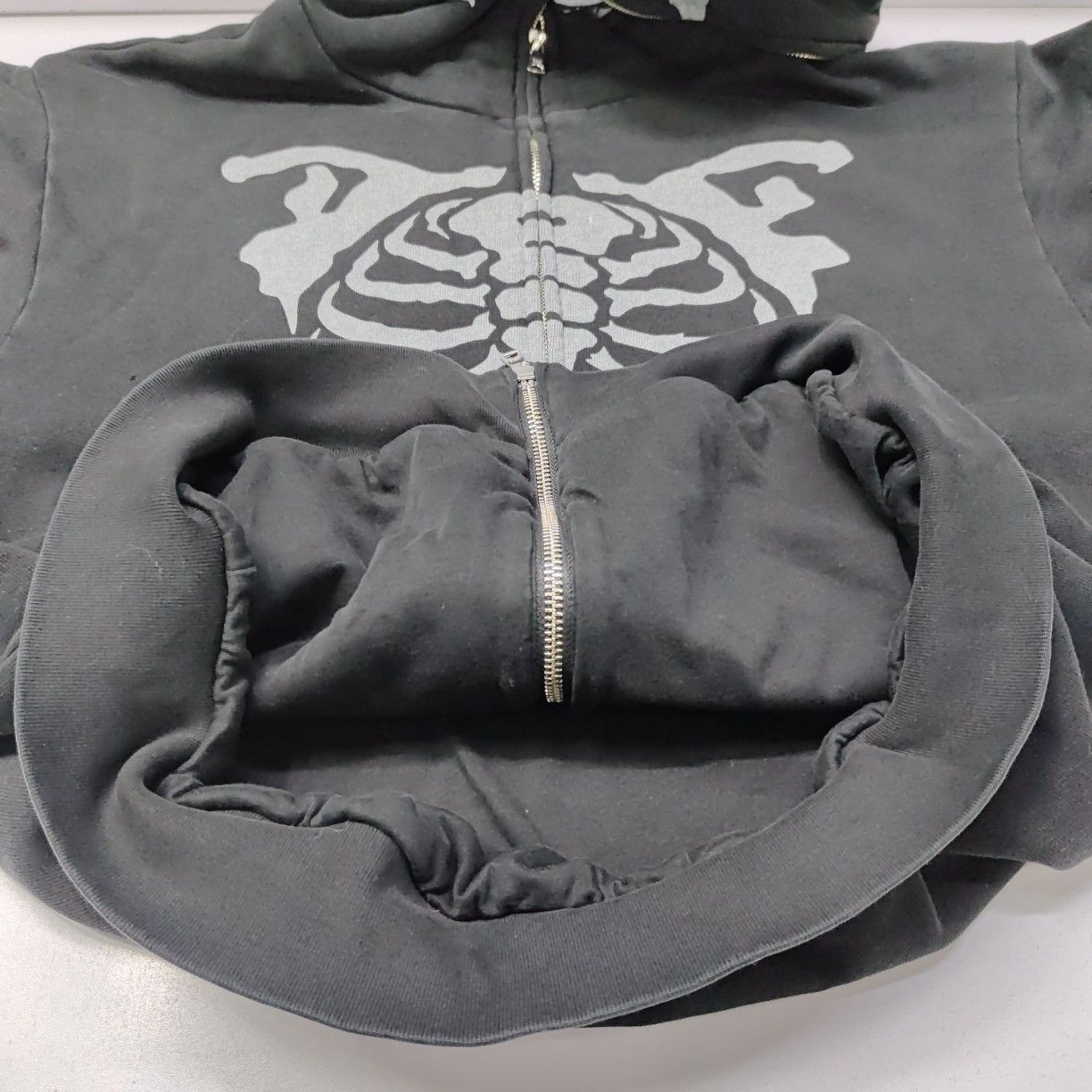 Bape A BATHING APE Skeleton Zip Hoodie Size L Size US L / EU 52-54 / 3 - 19 Thumbnail