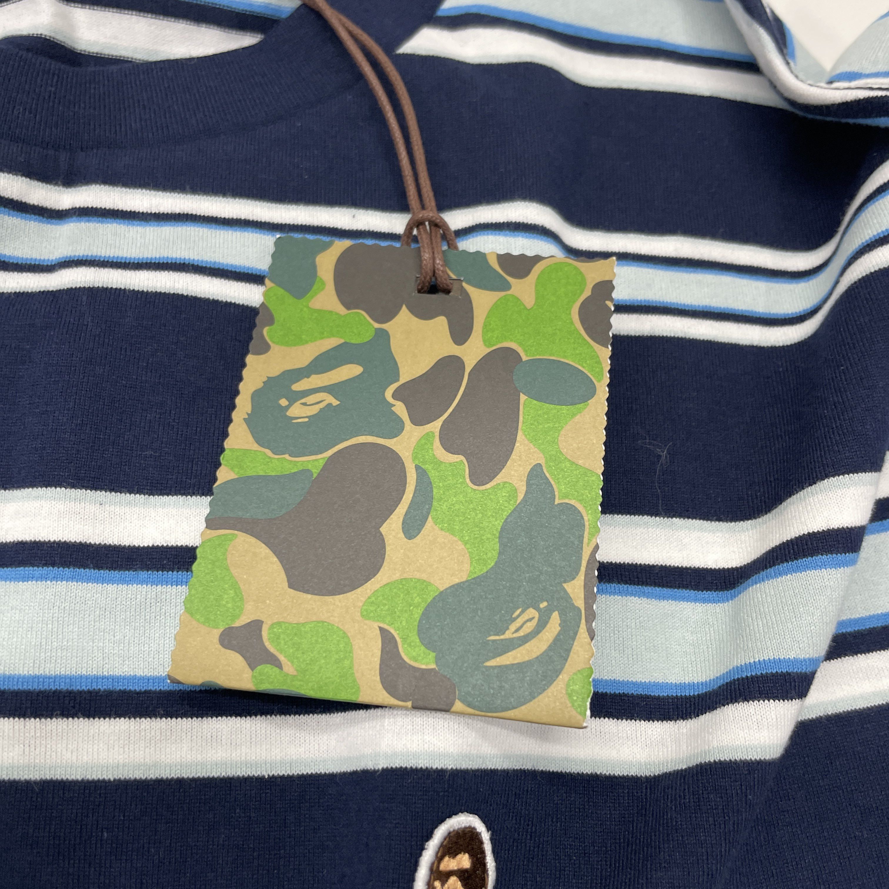 Bape A Bathing Ape Striped Long Sleeve T-Shirt Size XXL Size US XXL / EU 58 / 5 - 5 Thumbnail